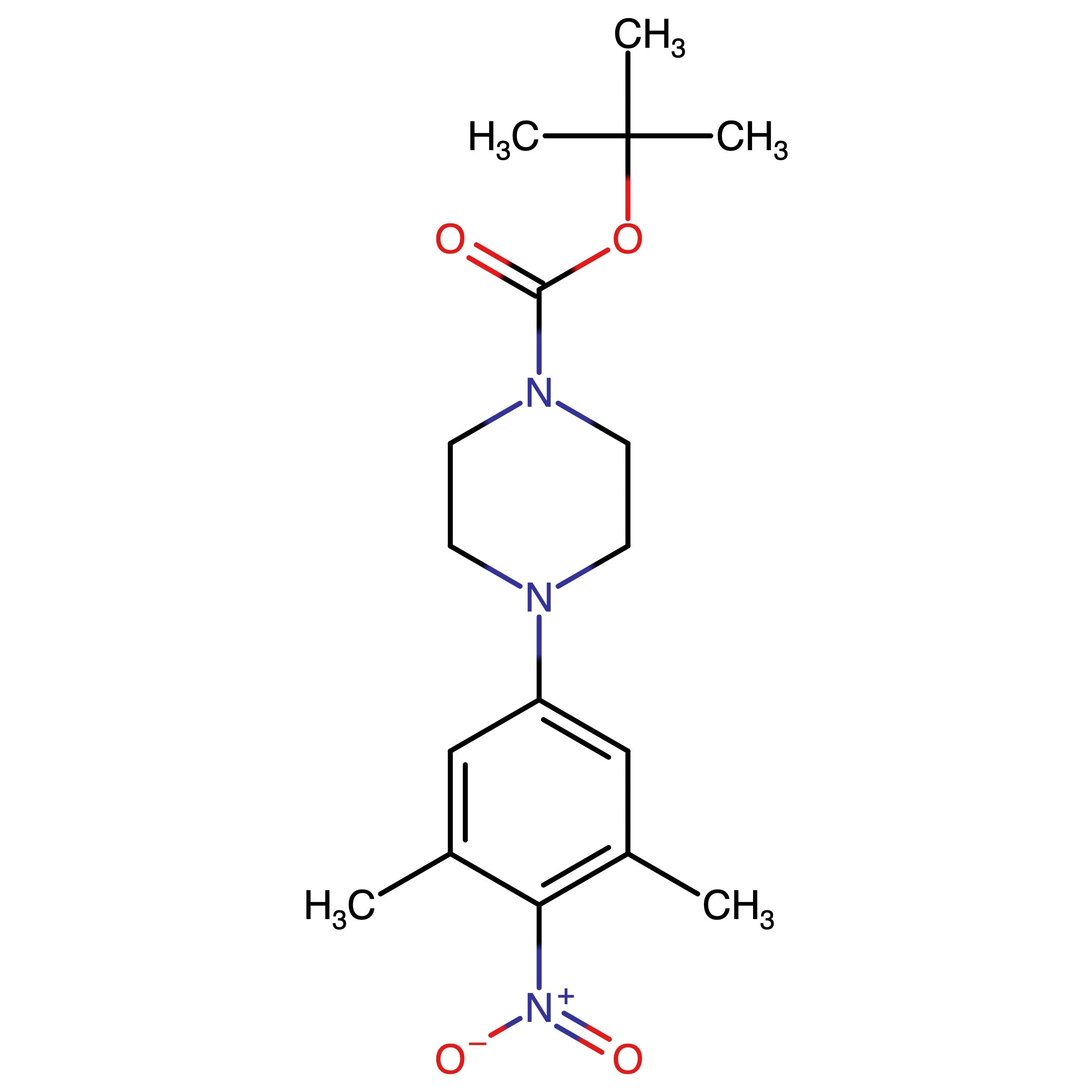 CAS RN 1390656-78-6 | tert-Butyl 4-(3,5-dimethyl-4-nitrophenyl)piperazine-1-carboxylate