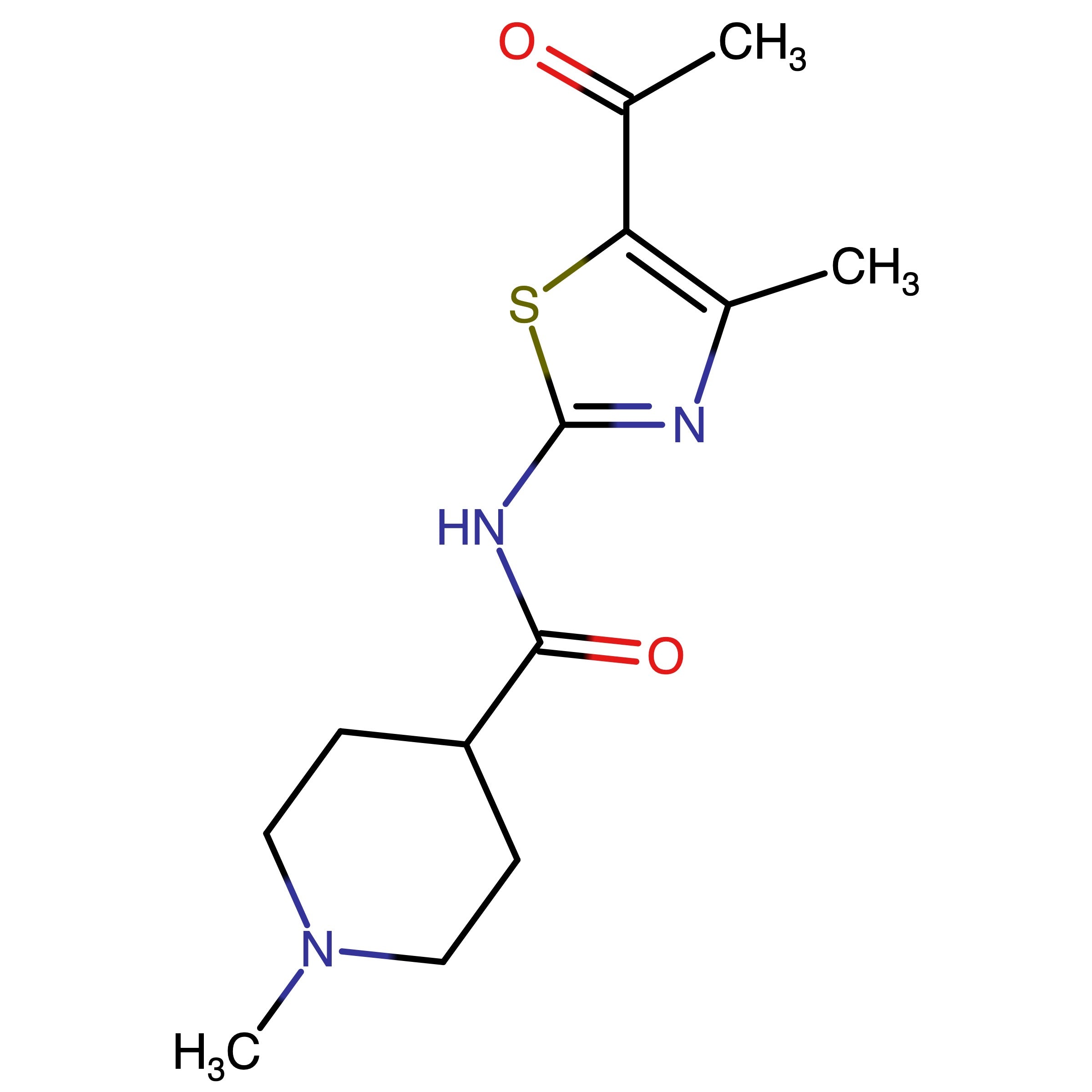 CAS RN 1377581-57-1 | N-(5-Acetyl-4-methylthiazol-2-yl)-1-methylpiperidine-4-carboxamide
