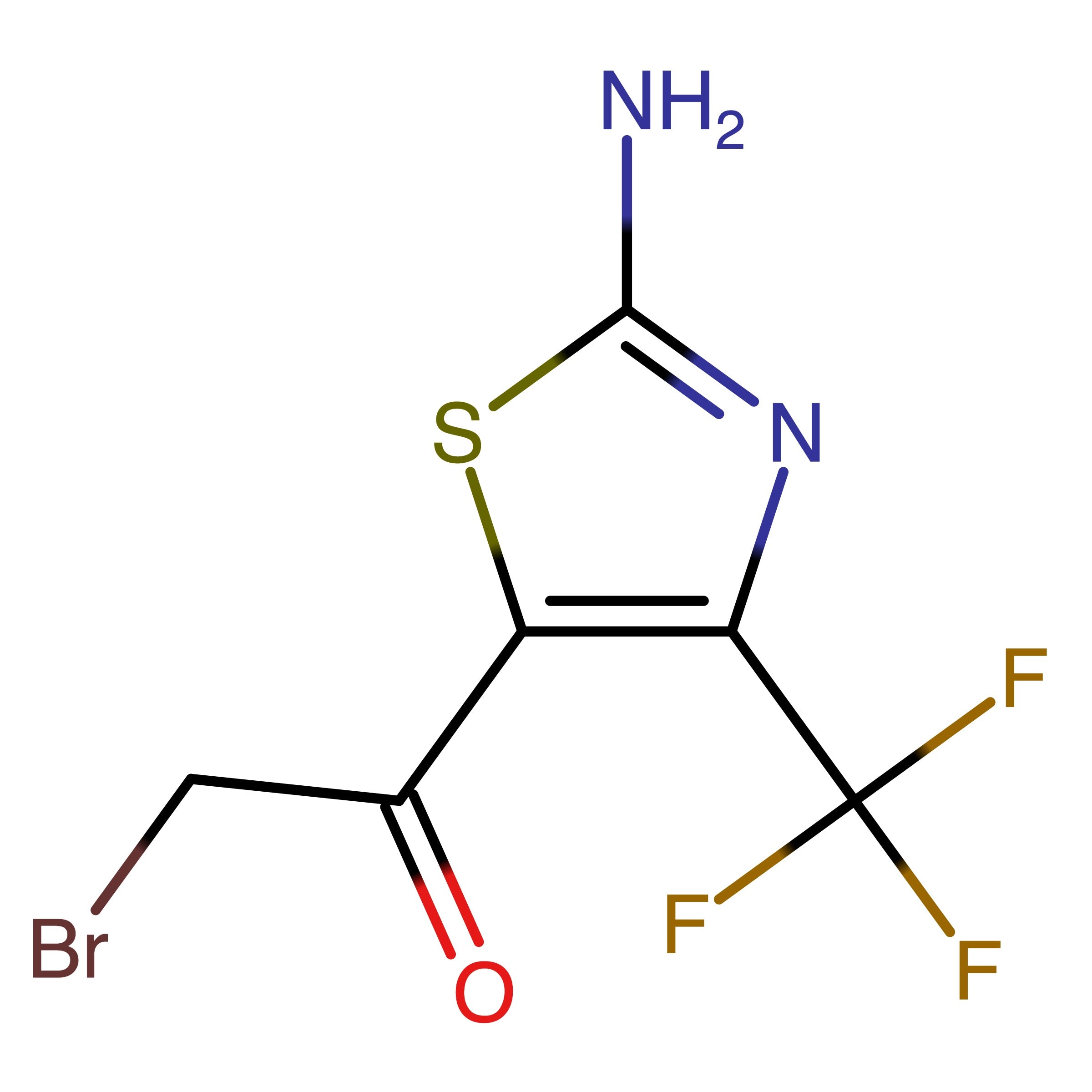 CAS RN 1377581-61-7 | 1-(2-Amino-4-(trifluoromethyl)thiazol-5-yl)-2-bromoethan-1-one