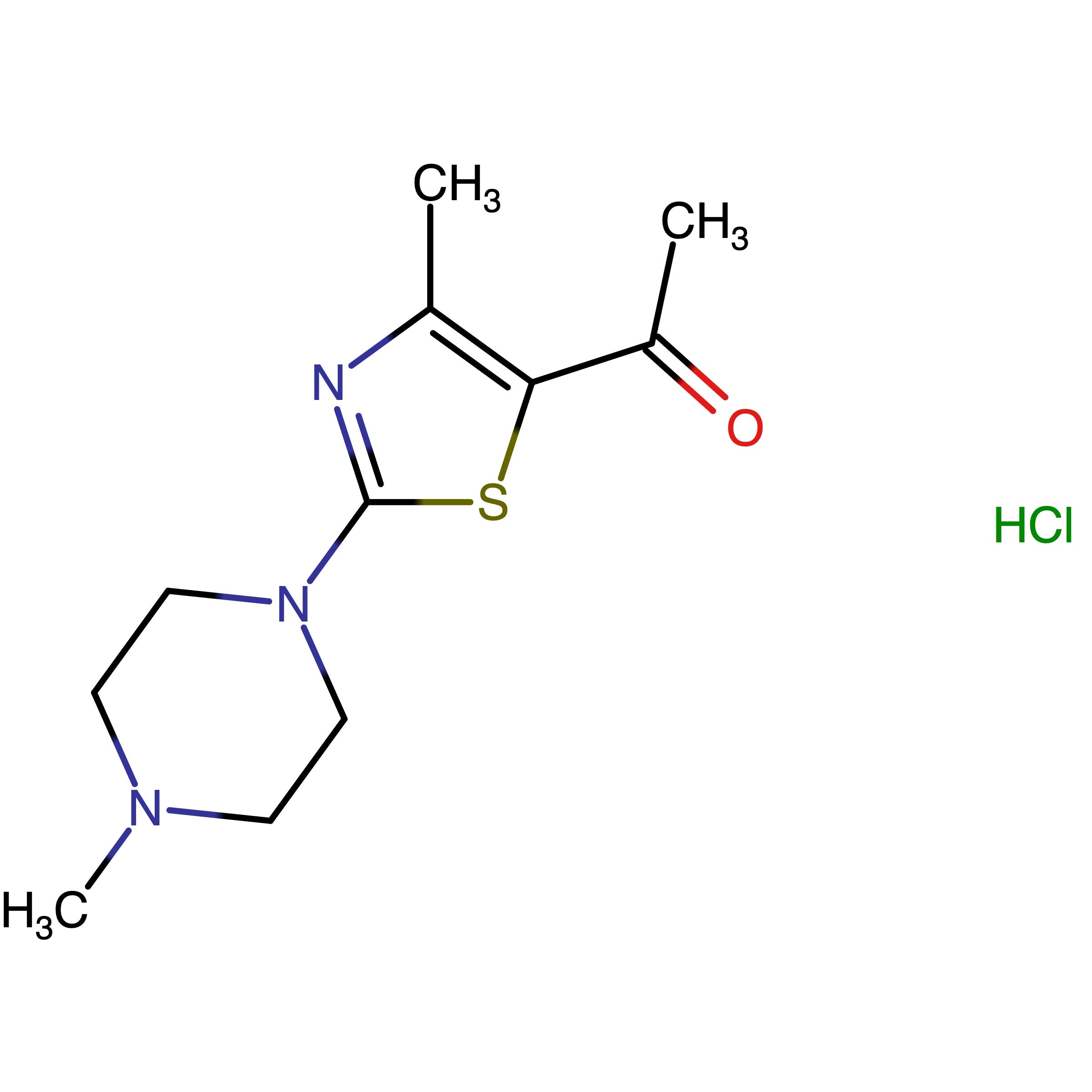 CAS RN 1377581-62-8 | 1-(4-Methyl-2-(4-methylpiperazin-1-yl)thiazol-5-yl)ethan-1-one hydrochloride