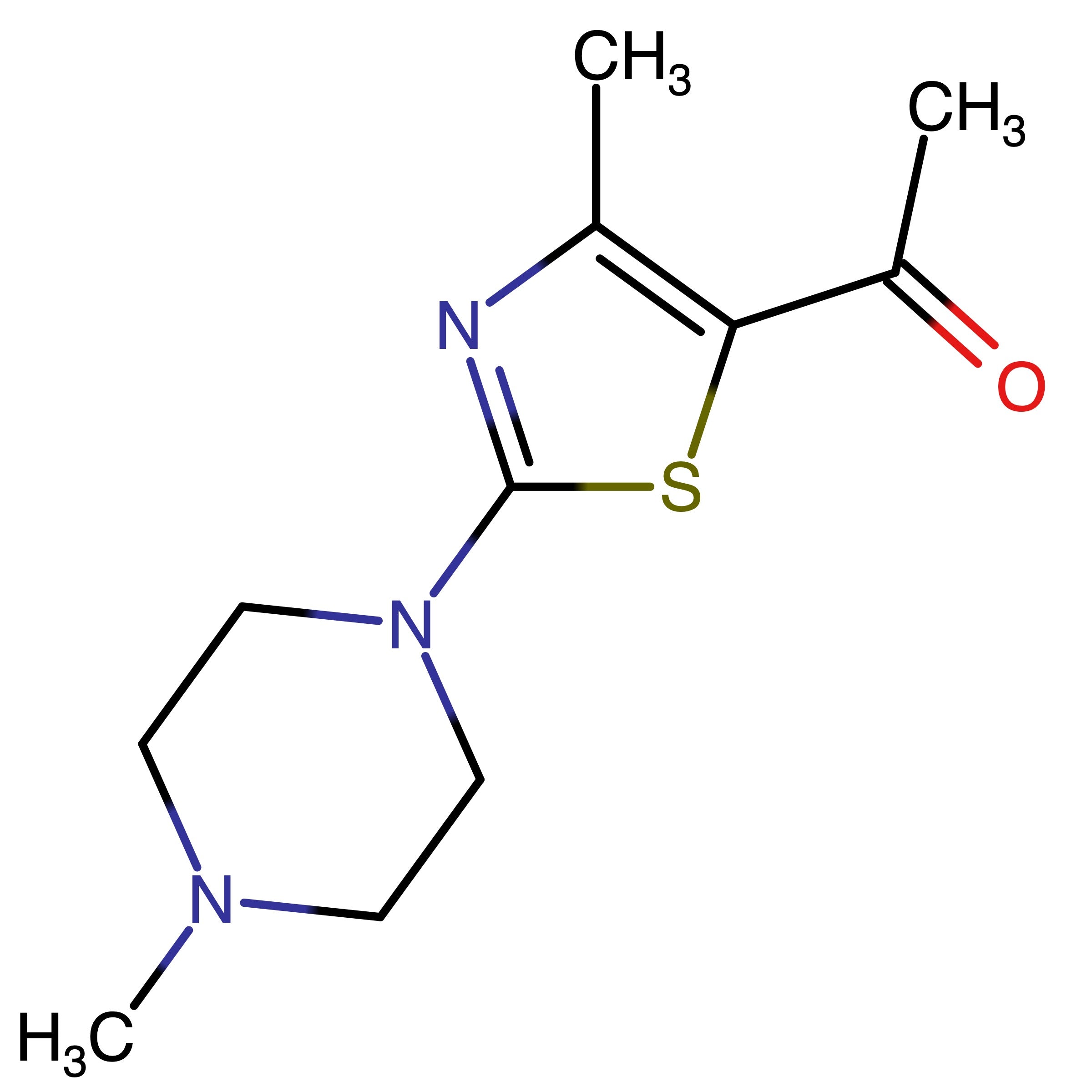 CAS RN 878085-04-2 | 1-(4-Methyl-2-(4-methylpiperazin-1-yl)thiazol-5-yl)ethan-1-one | MFCD07844312