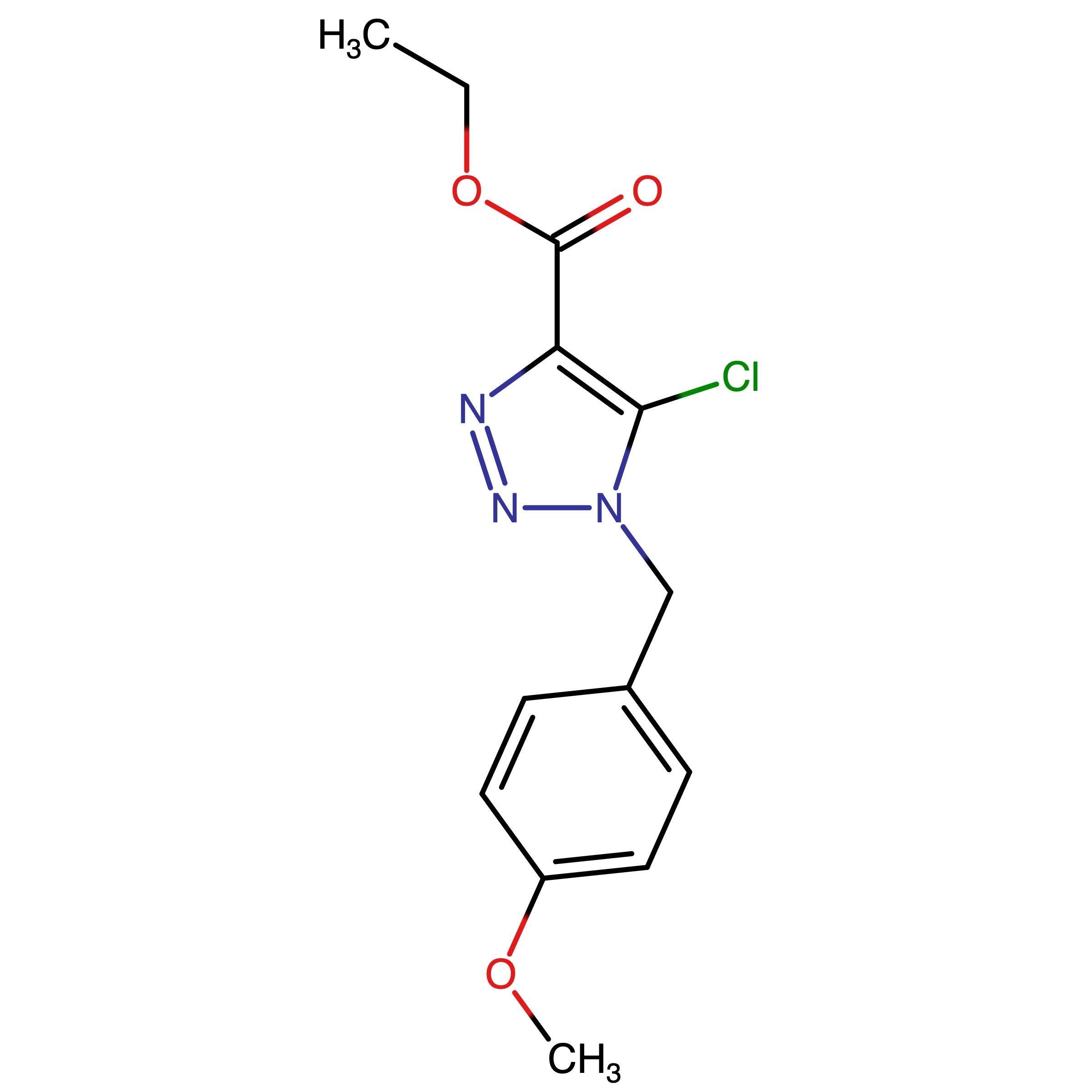 75020-42-7 | Ethyl 5-chloro-1-(4-methoxybenzyl)-1H-1,2,3-triazole-4-carboxylate