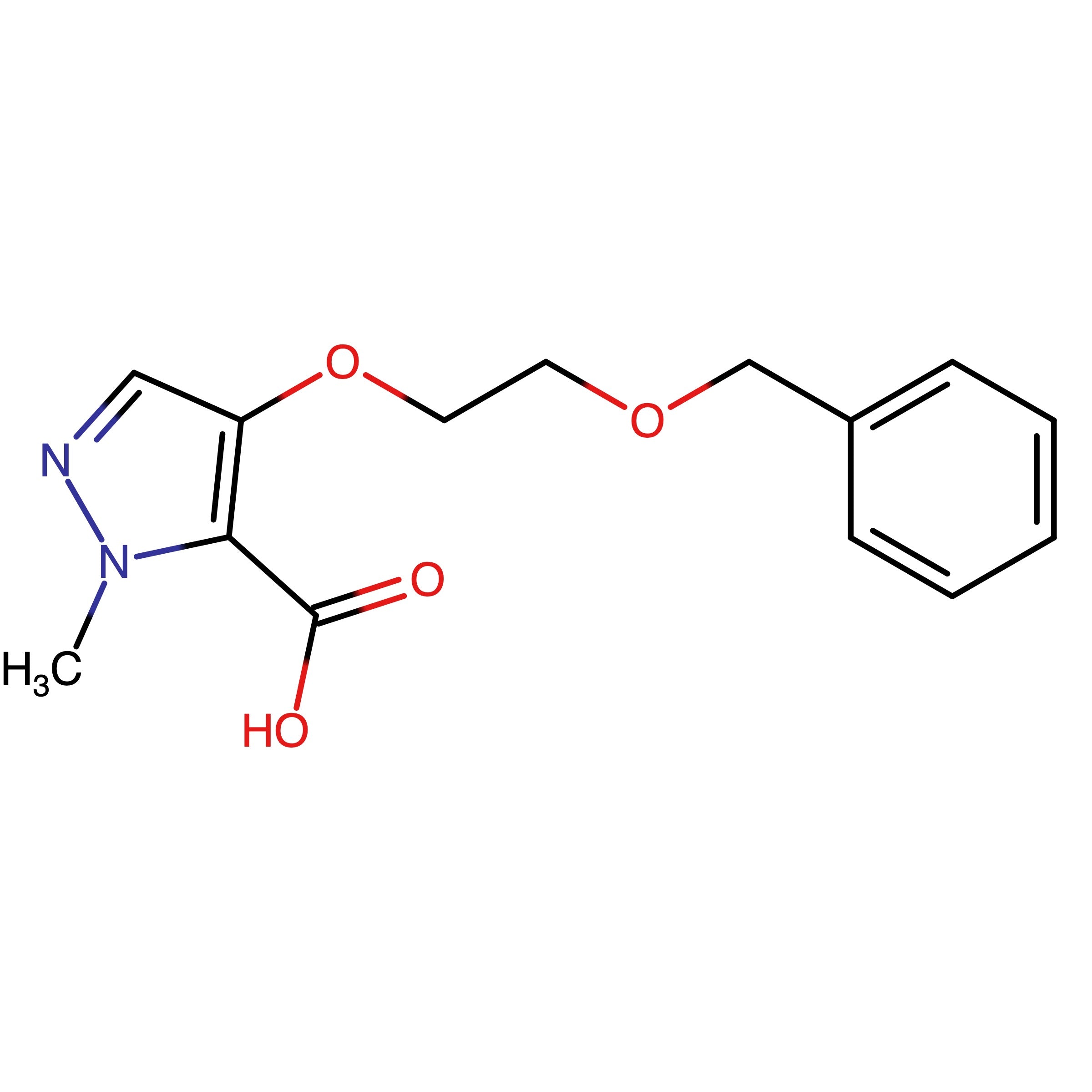 CAS RN 2289252-14-6 | 4-(2-(Benzyloxy)ethoxy)-1-methyl-1H-pyrazole-5-carboxylic acid
