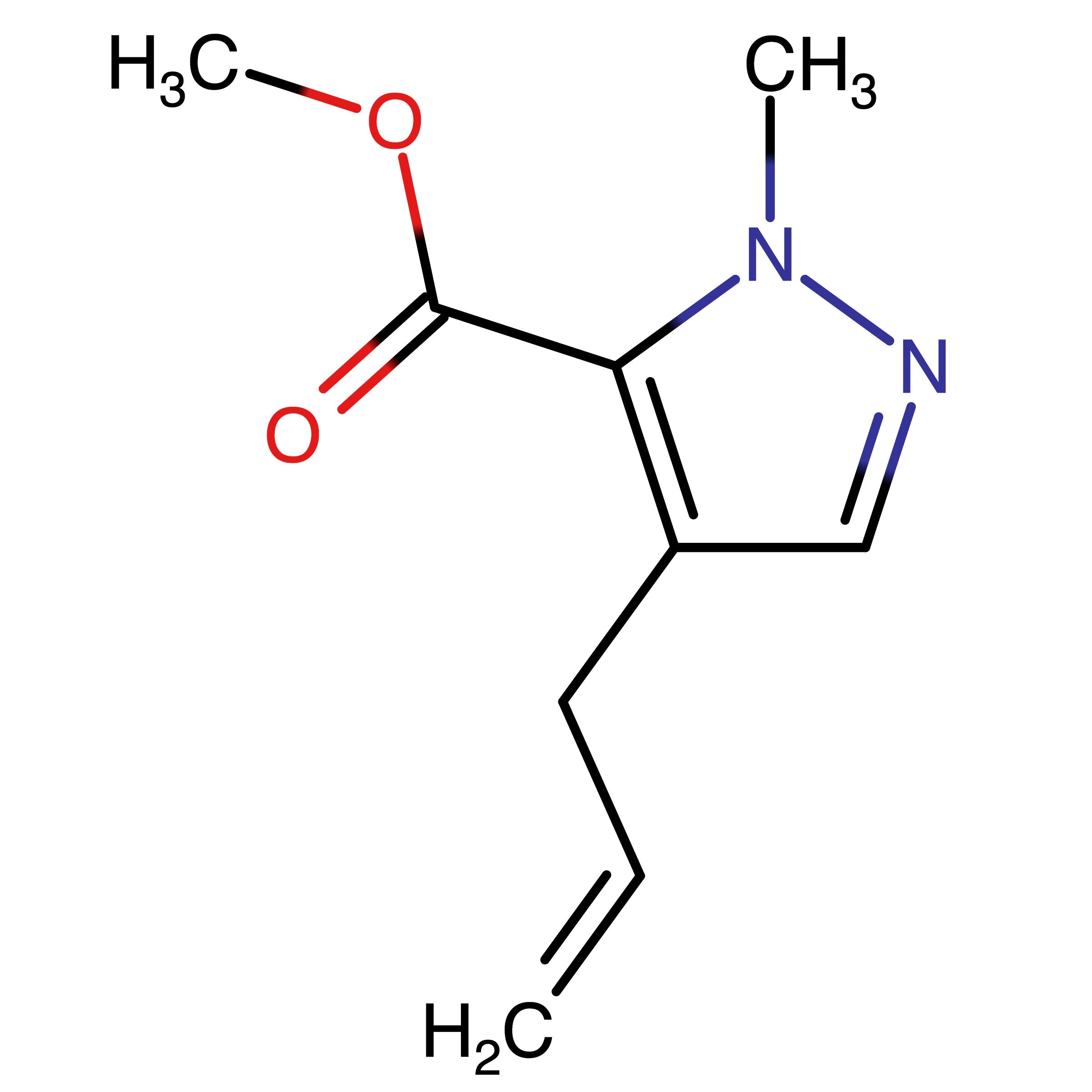 CAS RN 2373388-59-9 | Methyl 4-allyl-1-methyl-1H-pyrazole-5-carboxylate
