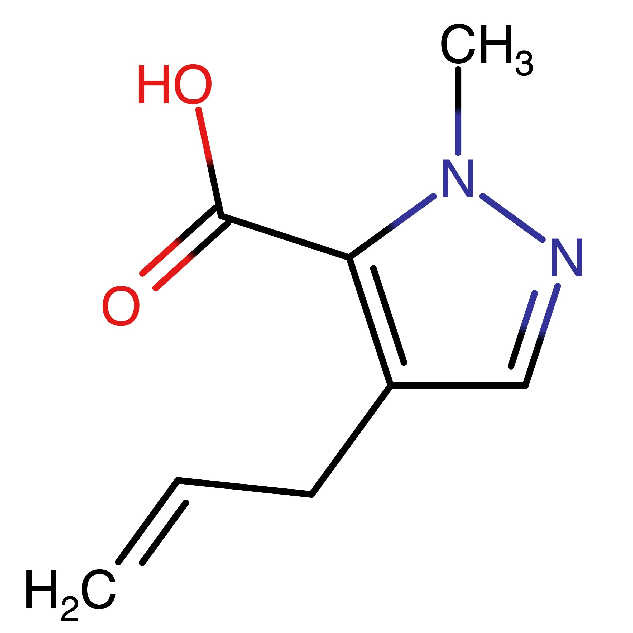 CAS RN 2359093-71-1 | 4-Allyl-1-methyl-1H-pyrazole-5-carboxylic acid