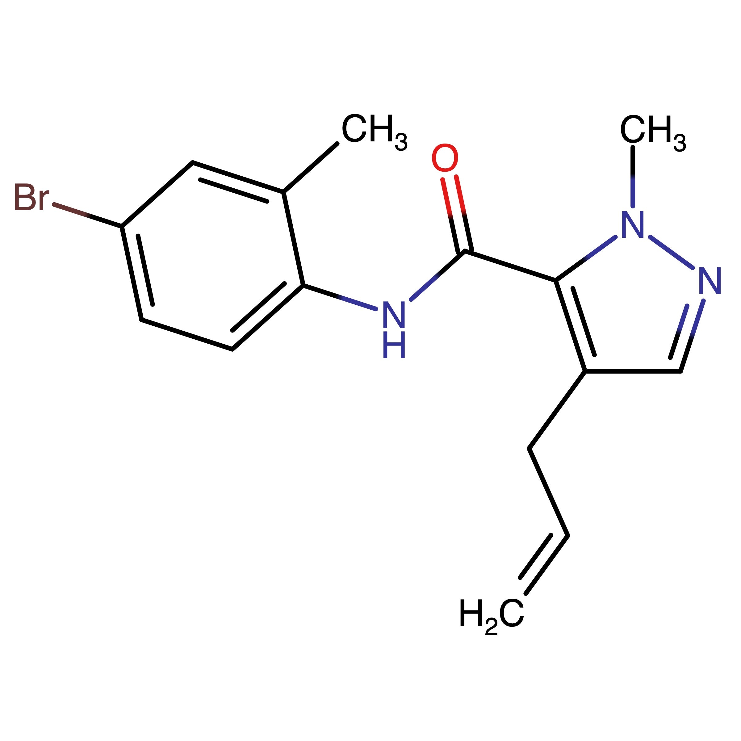 CAS RN 2373388-61-3 | 4-Allyl-N-(4-bromo-2-methylphenyl)-1-methyl-1H-pyrazole-5-carboxamide