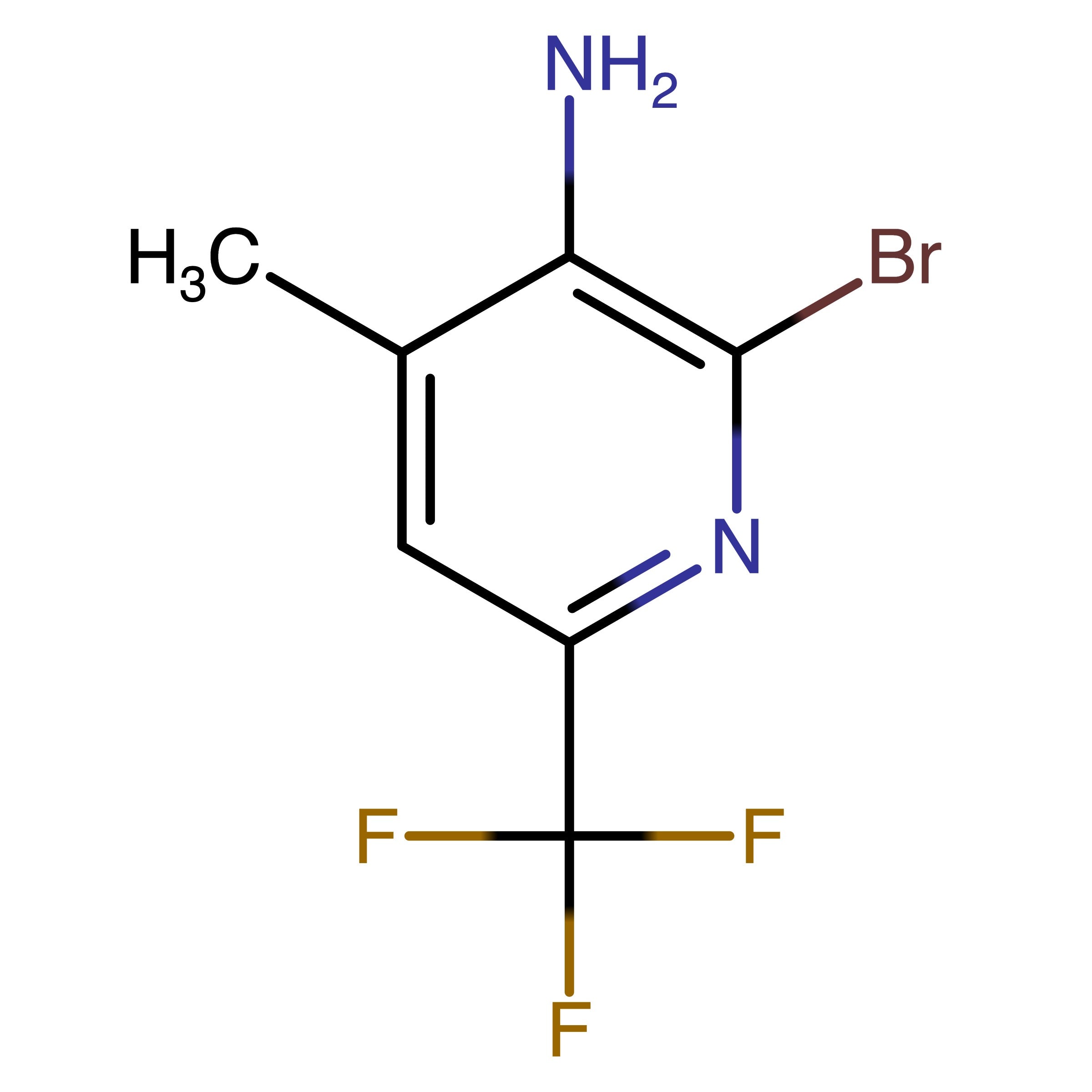 CAS RN 2055497-17-9 | 2-Bromo-4-methyl-6-(trifluoromethyl)pyridin-3-amine | MFCD30189071