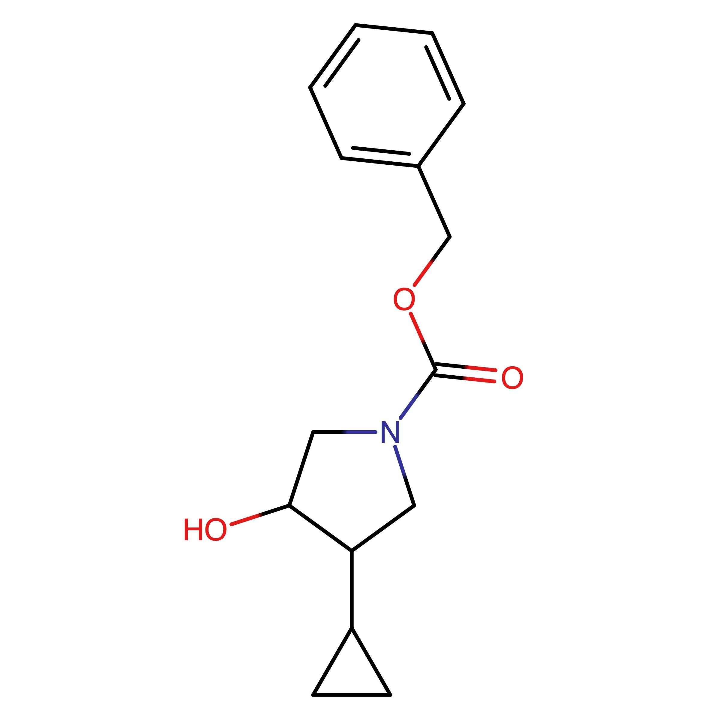 CAS RN 2301663-67-0 | Benzyl 3-cyclopropyl-4-hydroxypyrrolidine-1-carboxylate