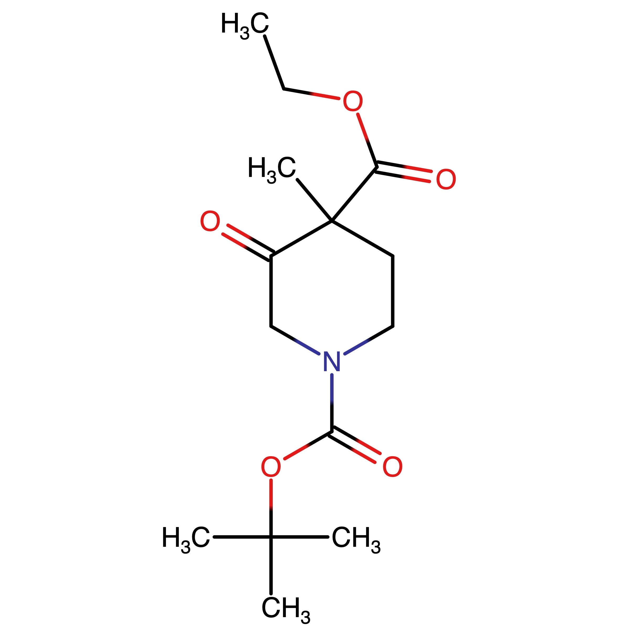 CAS RN 1168153-63-6 | 1-(tert-Butyl) 4-ethyl 4-methyl-3-oxopiperidine-1,4-dicarboxylate