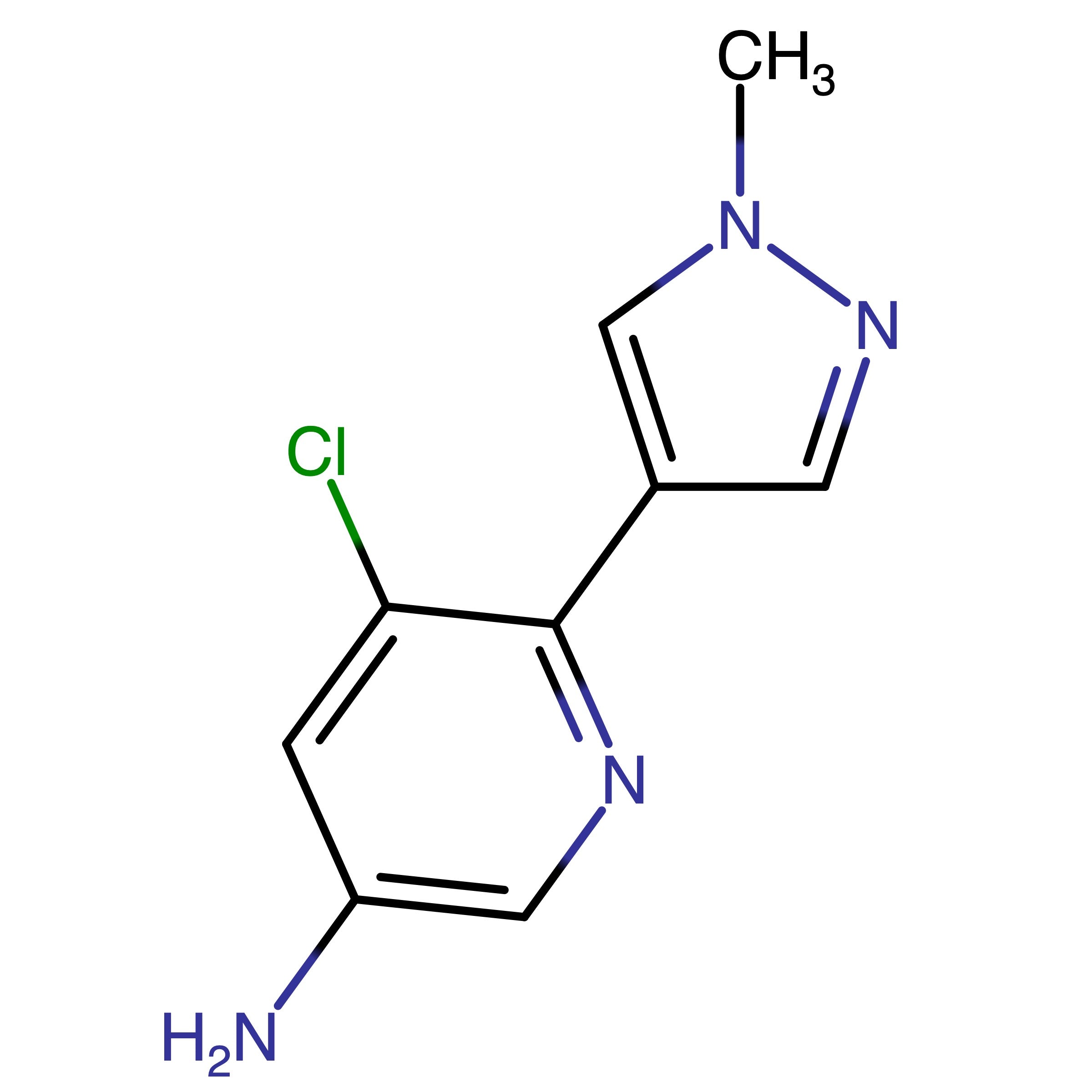 CAS RN 1445968-61-5 | 5-Chloro-6-(1-methyl-1H-pyrazol-4-yl)pyridin-3-amine
