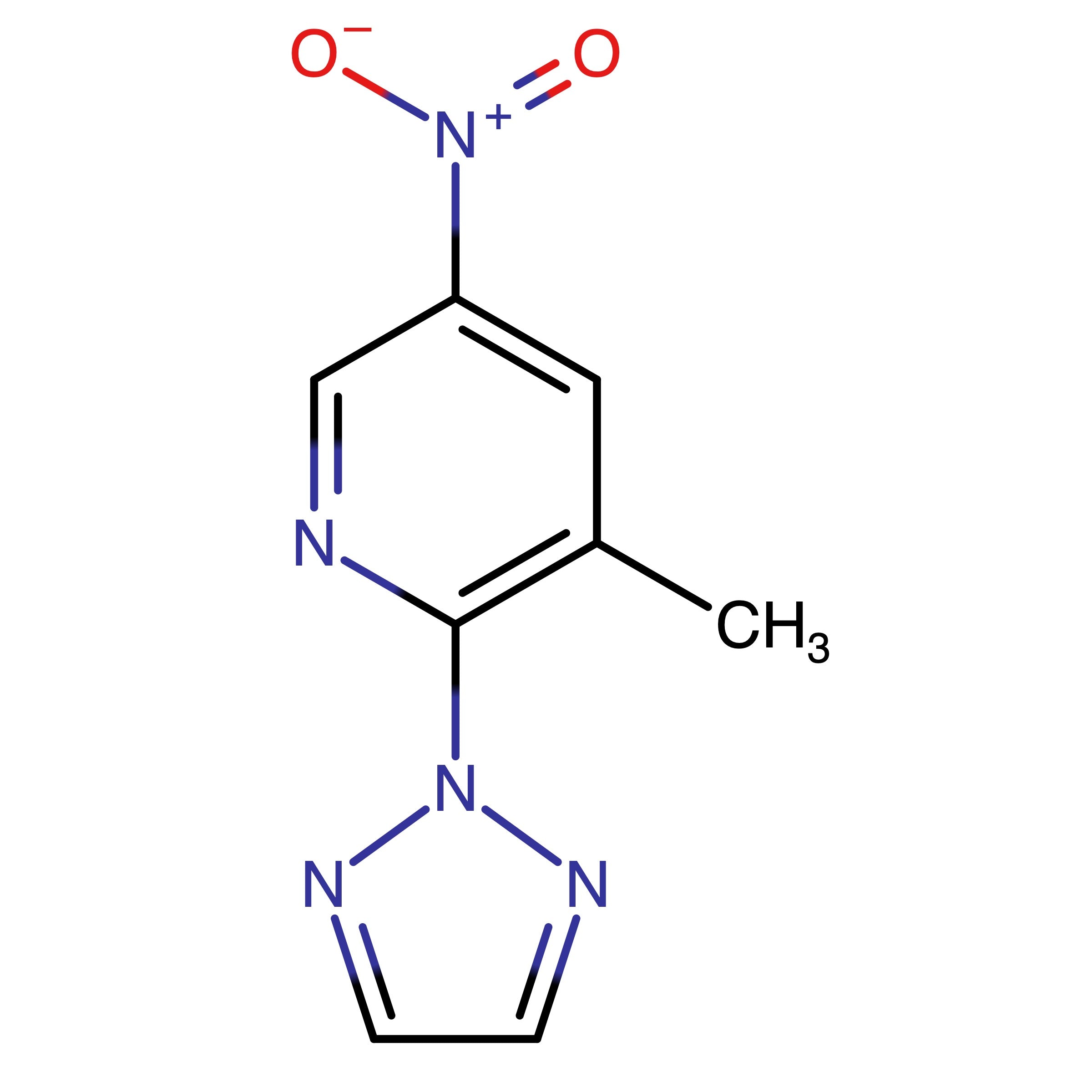 CAS RN 1354224-99-9 | 3-Methyl-5-nitro-2-(2H-1,2,3-triazol-2-yl)pyridine