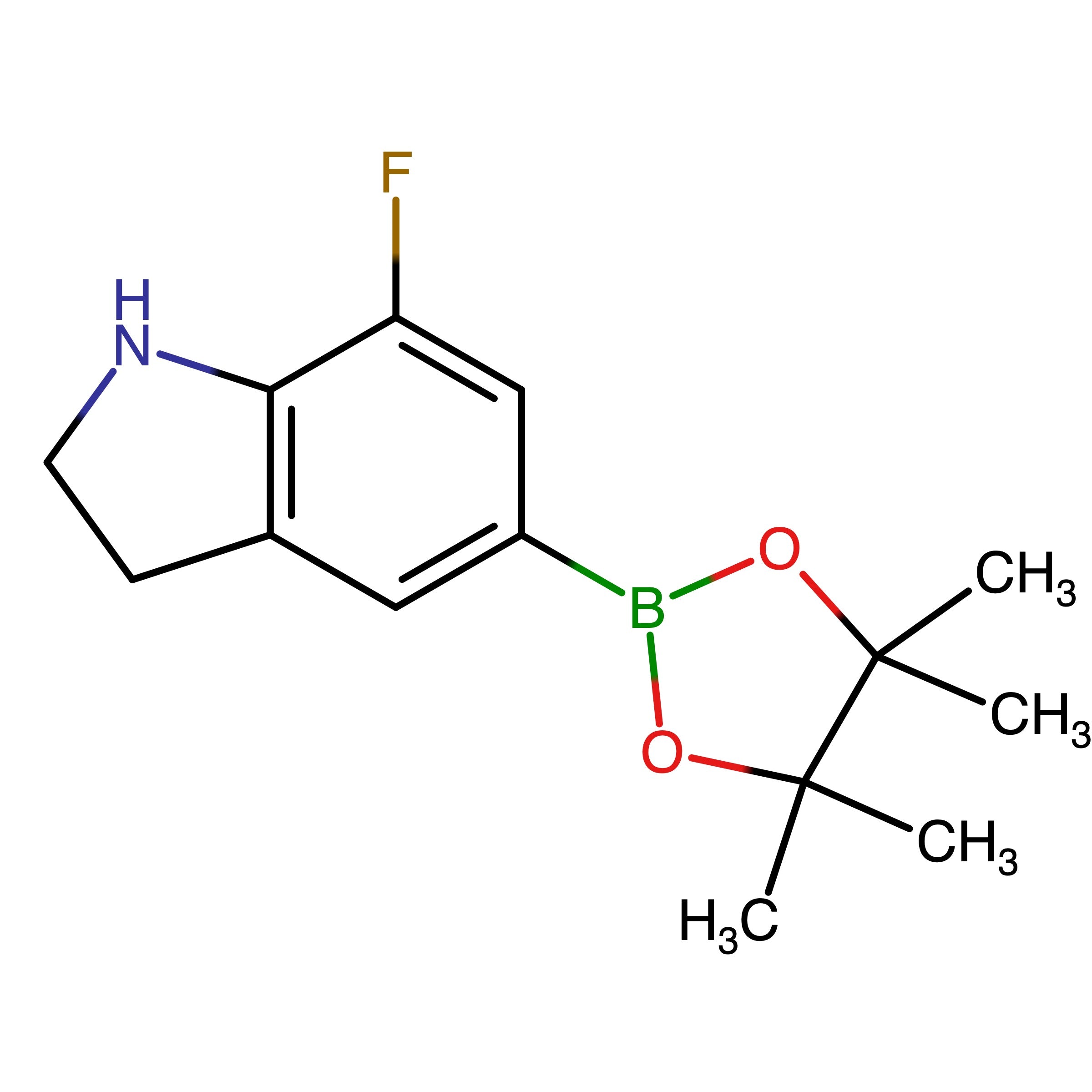 CAS RN 2304775-62-8 | 7-Fluoro-5-(4,4,5,5-tetramethyl-1,3,2-dioxaborolan-2-yl)indoline