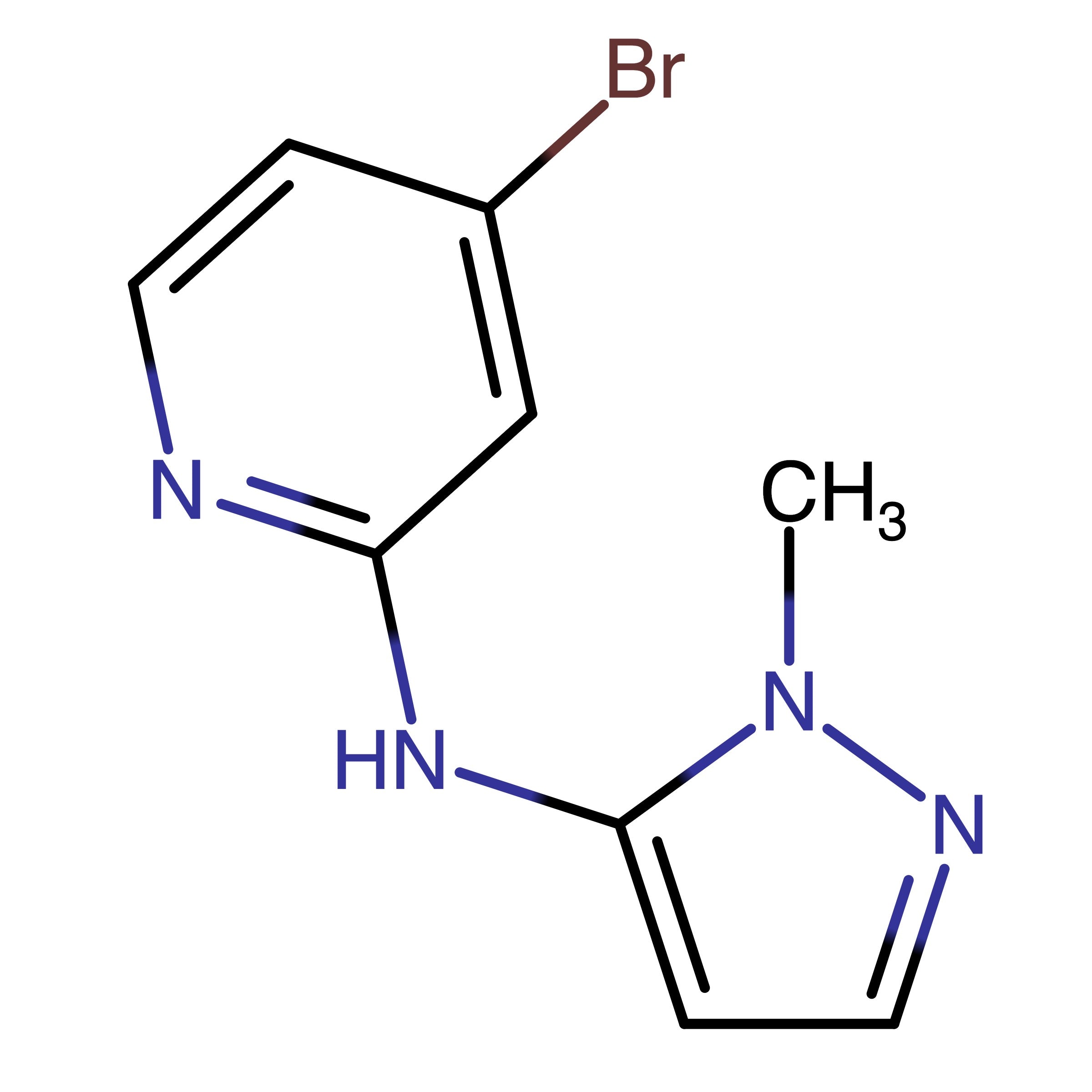 CAS RN 1788903-05-8 | 4-Bromo-N-(1-methyl-1H-pyrazol-5-yl)pyridin-2-amine | MFCD32176896