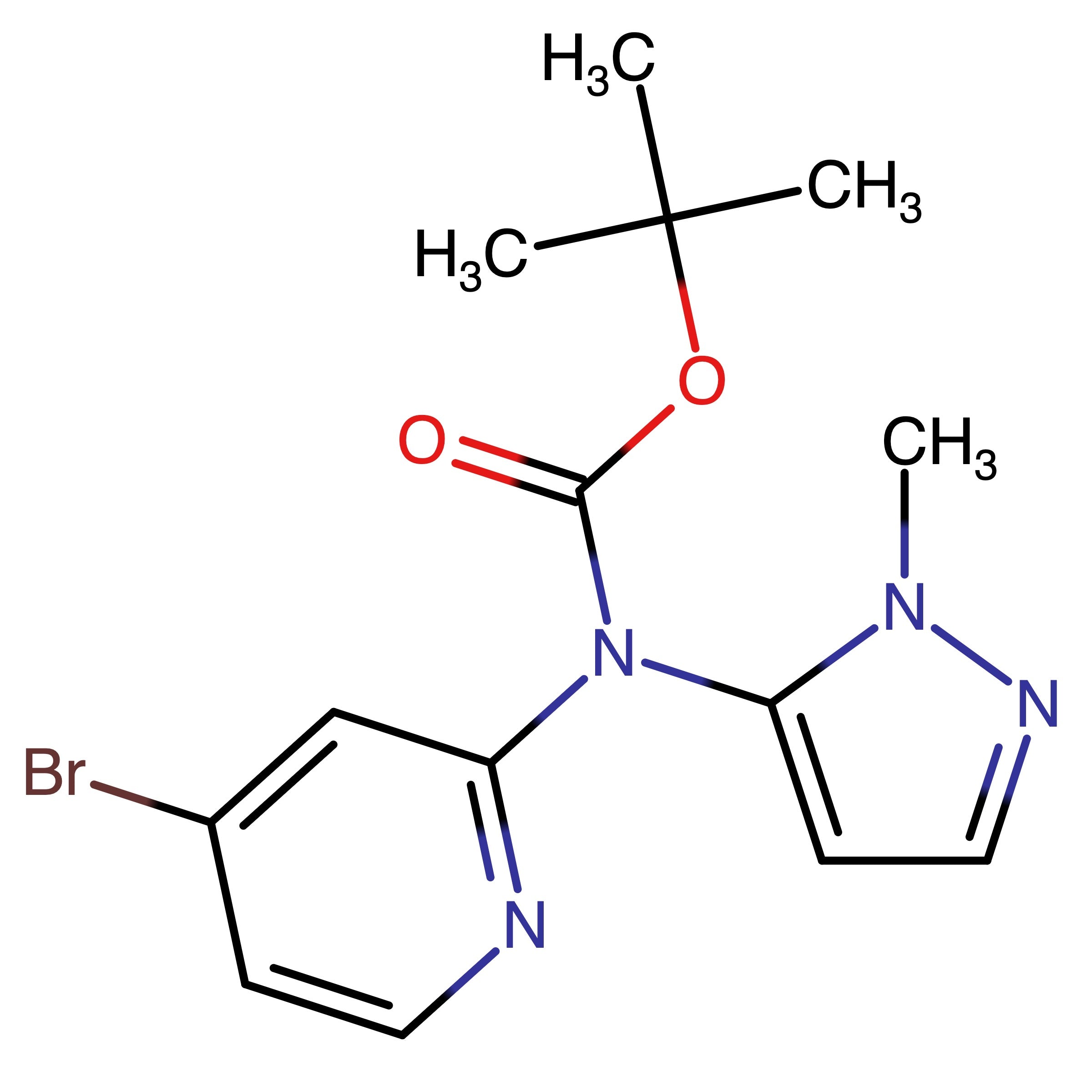 CAS RN 2304775-66-2 | tert-Butyl (4-bromopyridin-2-yl)(1-methyl-1H-pyrazol-5-yl)carbamate
