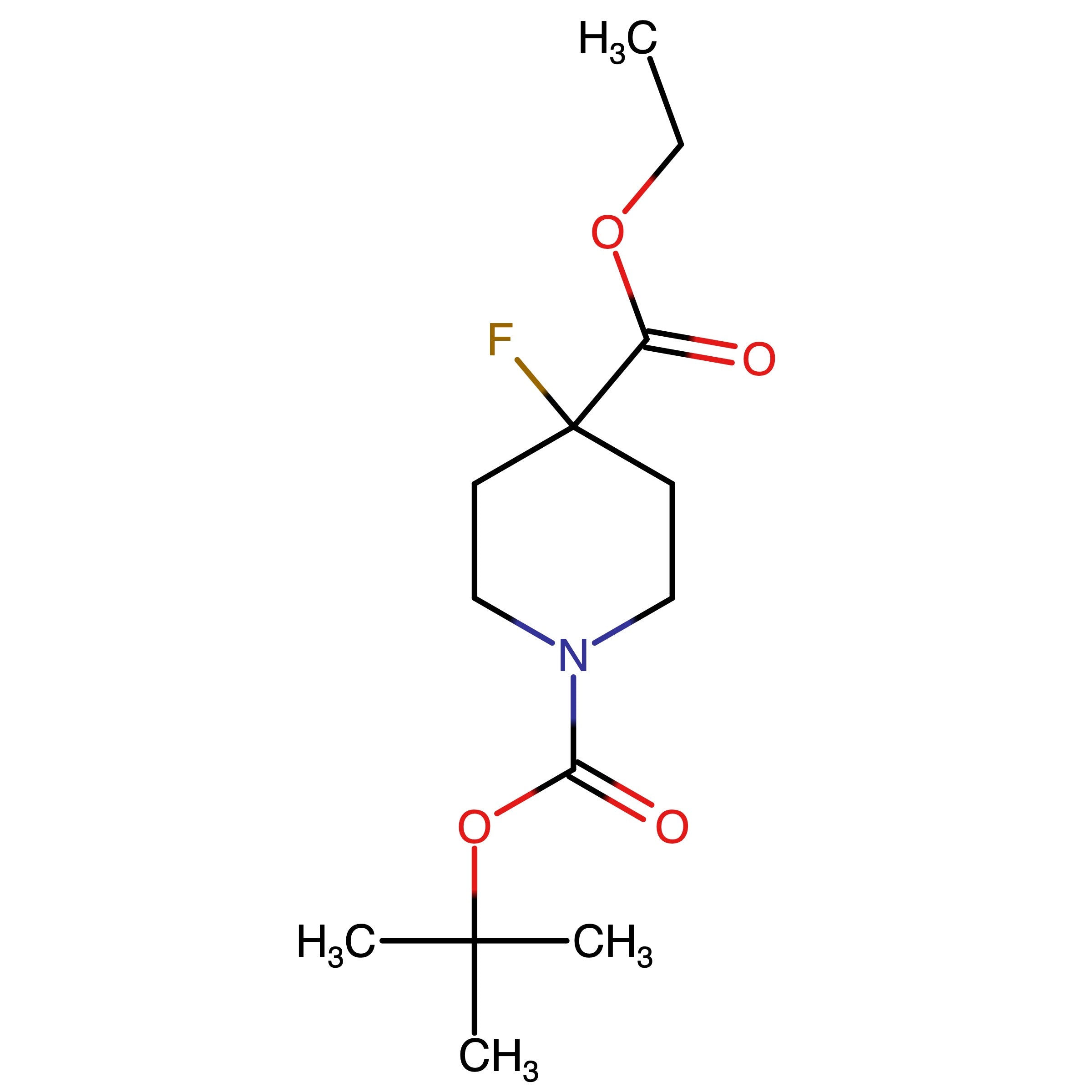 CAS 416852-82-9 | Ethyl N-Boc-4-fluoropiperidine-4-carboxylate | MFCD03840830