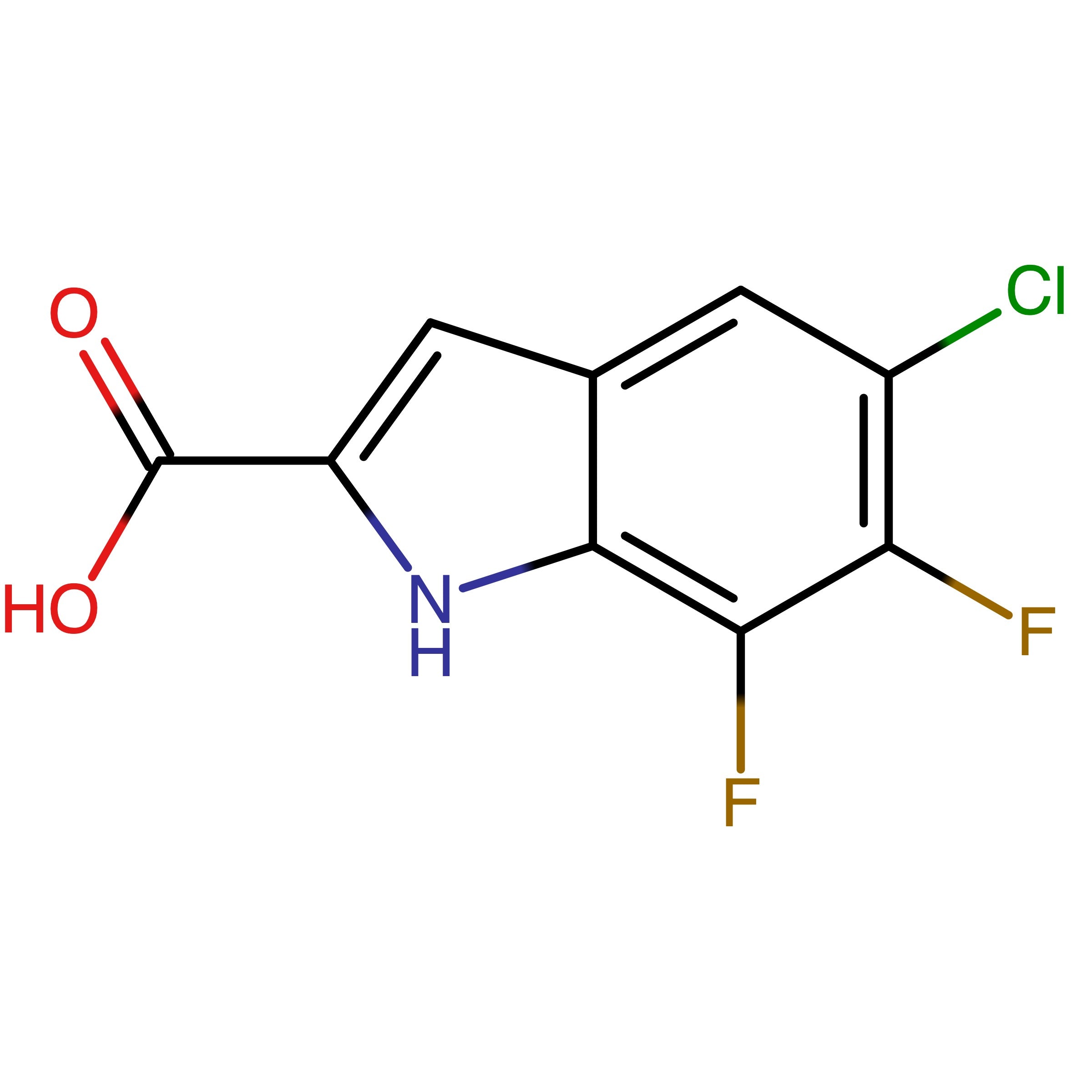 CAS RN 2368980-42-9 | 5-Chloro-6,7-difluoro-1H-indole-2-carboxylic acid
