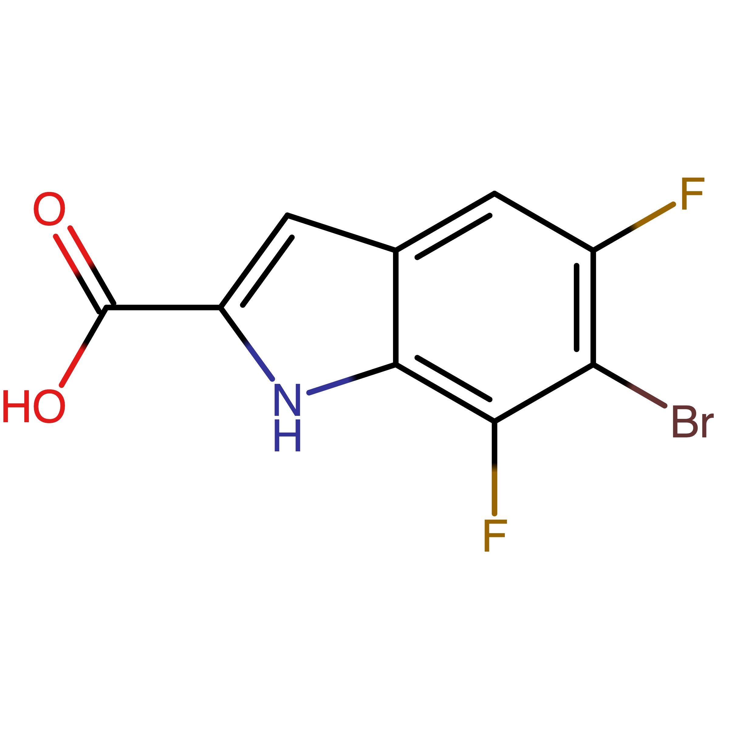CAS RN 2368980-51-0 | 6-Bromo-5,7-difluoro-1H-indole-2-carboxylic acid