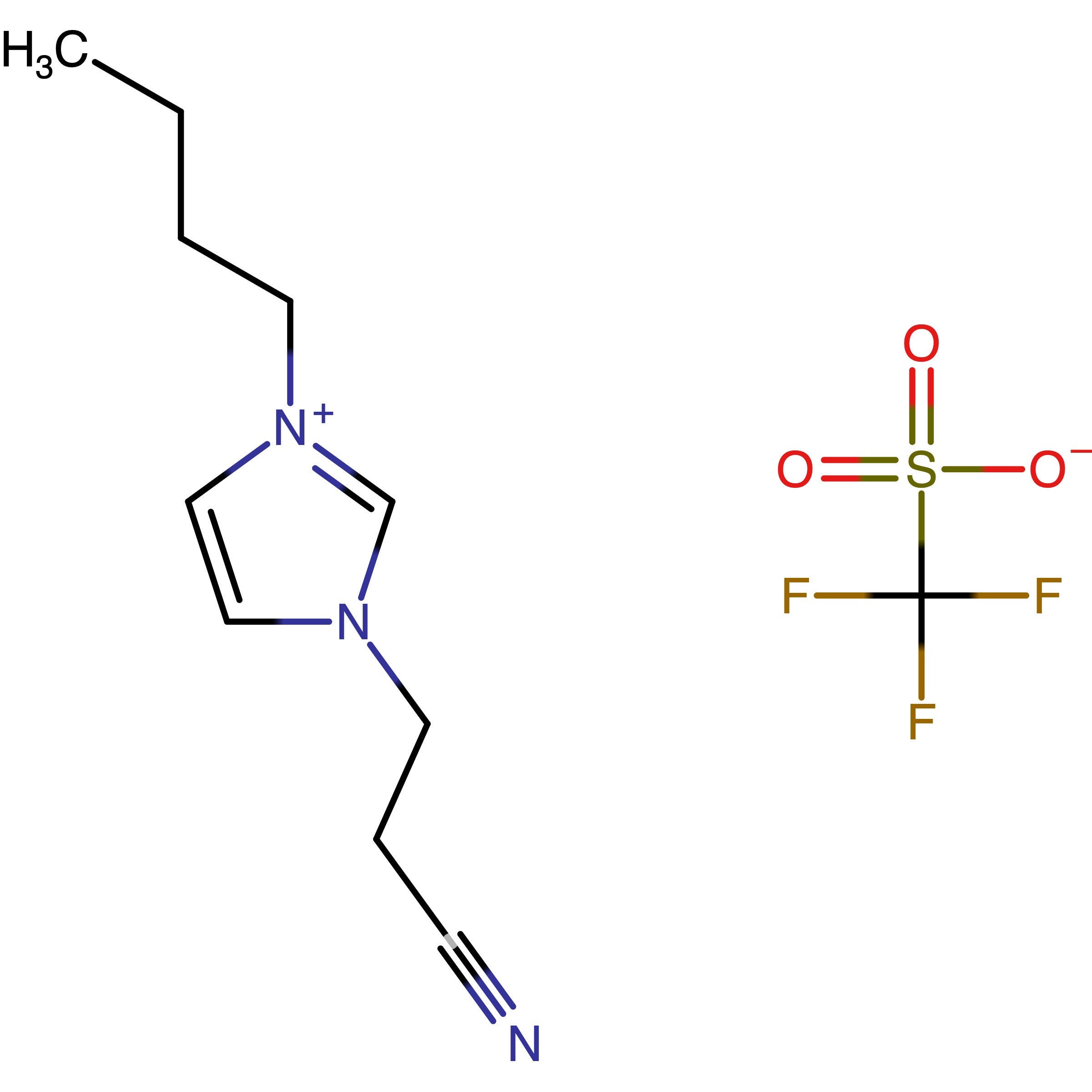CAS RN 1310687-01-4 | 3-Butyl-1-(2-cyanoethyl)-1H-imidazol-3-ium trifluoromethanesulfonate