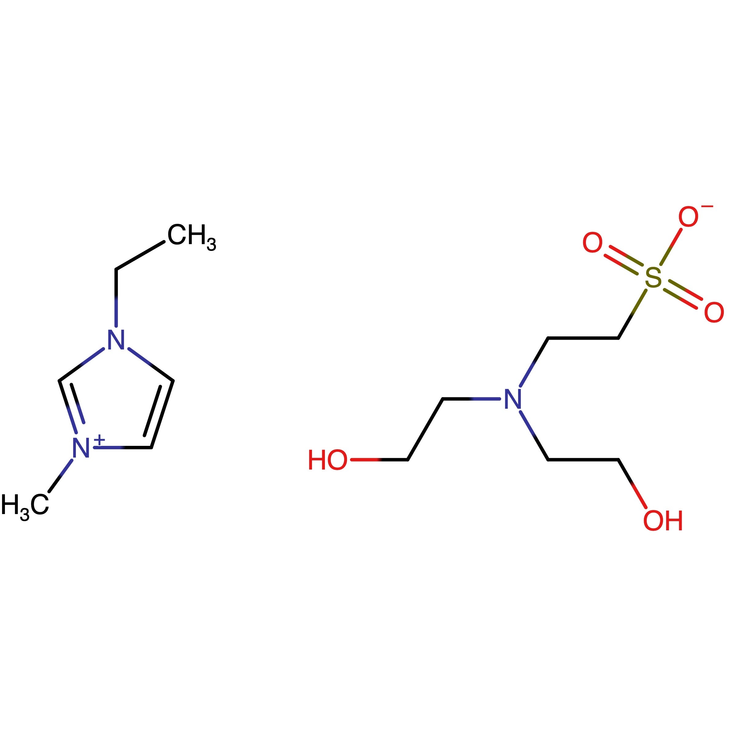 CAS RN 2745024-01-3 | 1-Ethyl-3-methyl-1H-imidazol-3-ium 2-(bis(2-hydroxyethyl)amino)ethane-1-sulfonate