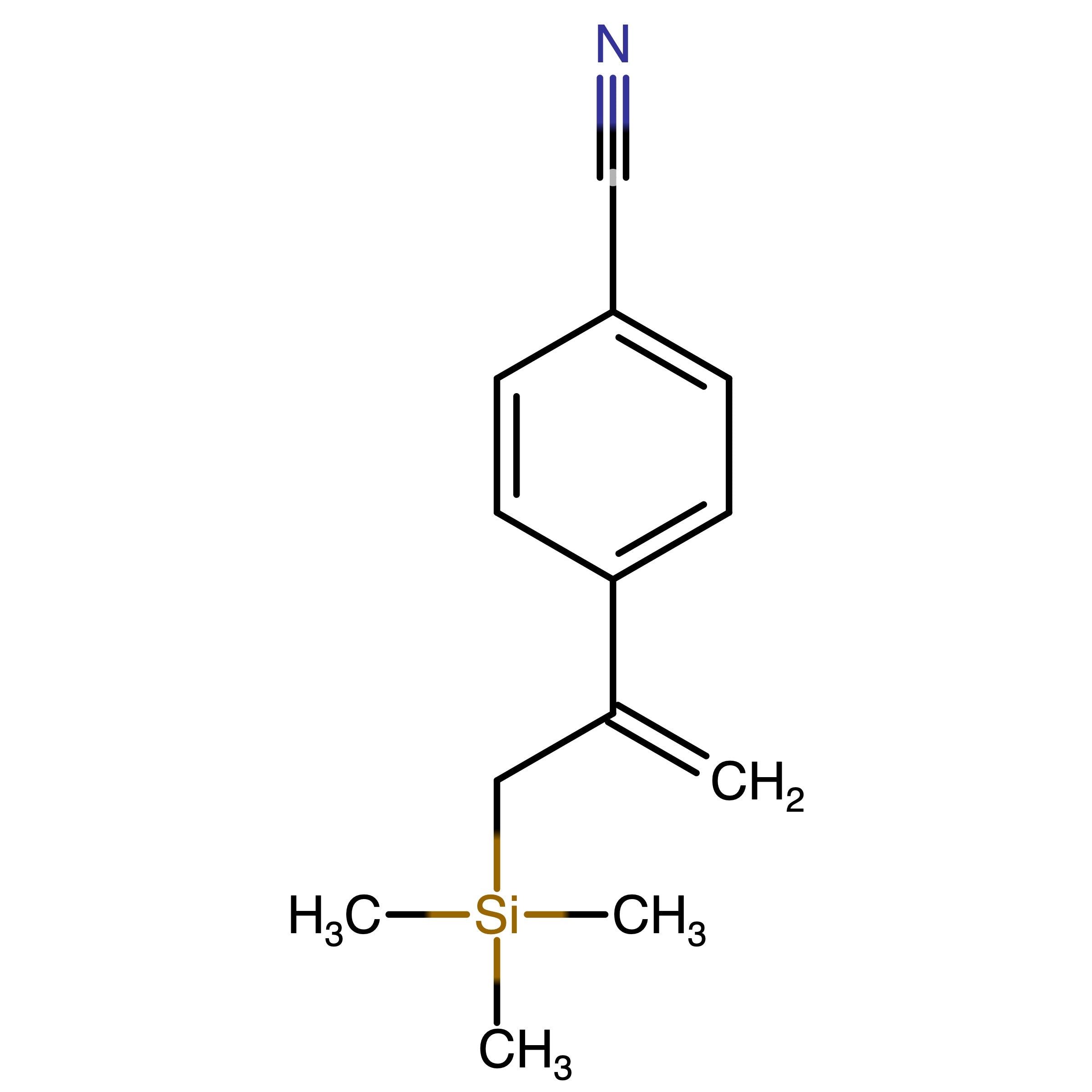 CAS RN 199595-30-7 | 4-(3-(Trimethylsilyl)prop-1-en-2-yl)benzonitrile