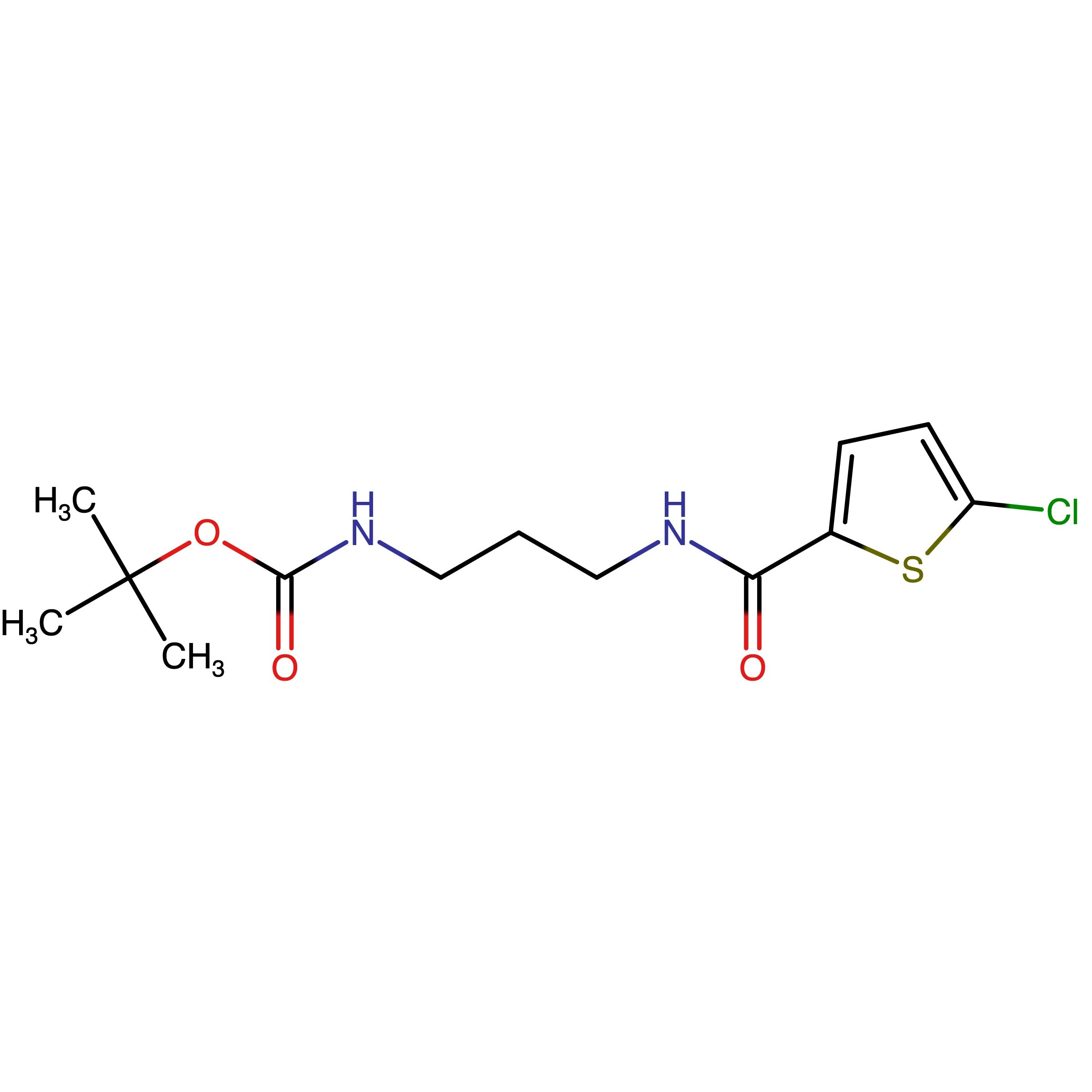 CAS RN 1286182-22-6 | tert-Butyl (3-(5-chlorothiophene-2-carboxamido)propyl)carbamate