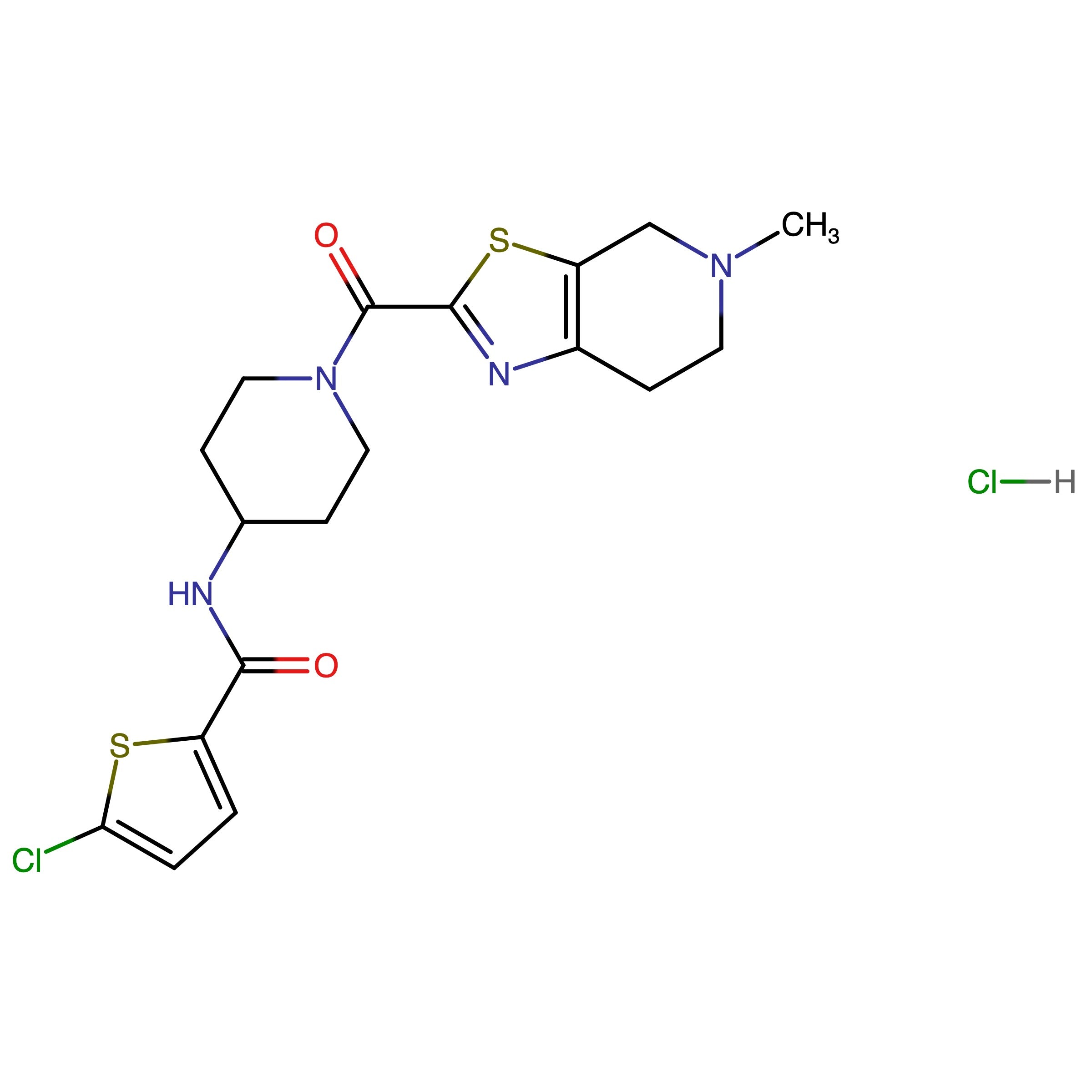 CAS RN 1286182-01-1 | 5-Chloro-N-(1-(5-methyl-4,5,6,7-tetrahydrothiazolo[5,4-c]pyridine-2-carbonyl)piperidin-4-yl)thiophene-2-carboxamide hydrochloride