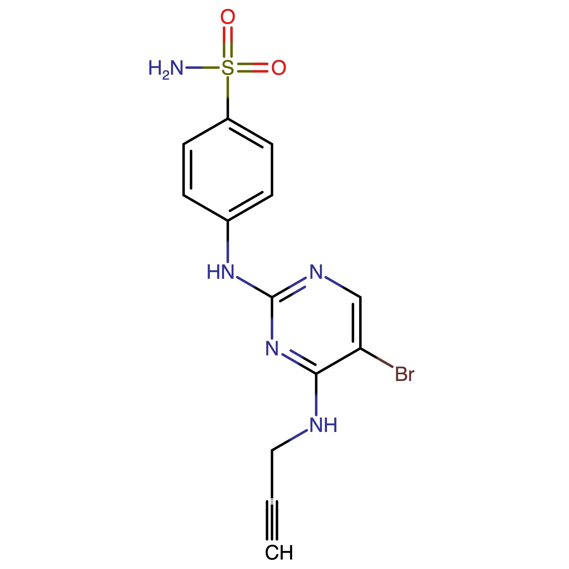 CAS RN 477588-15-1 | 4-((5-Bromo-4-(prop-2-yn-1-ylamino)pyrimidin-2-yl)amino)benzenesulfonamide
