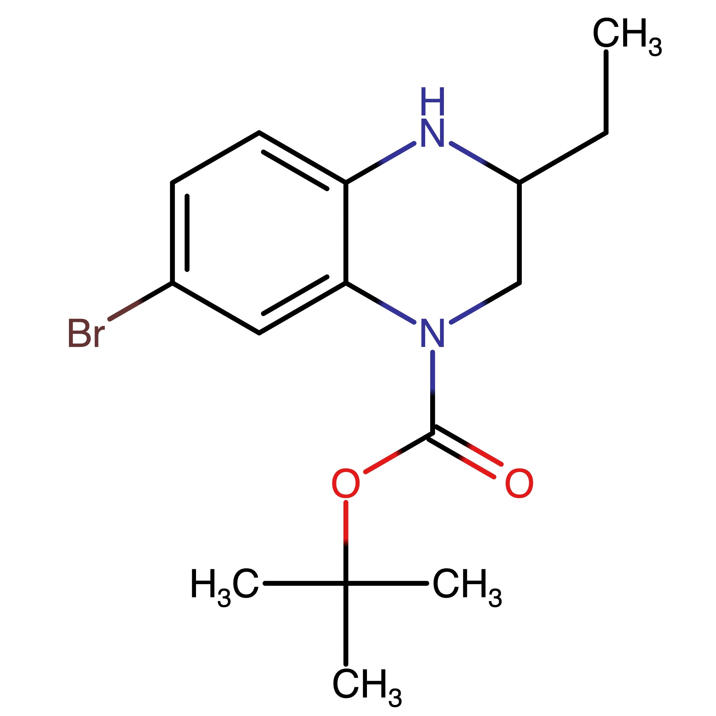 CAS RN 2222510-35-0 | tert-Butyl 7-bromo-3-ethyl-3,4-dihydroquinoxaline-1(2H)-carboxylate
