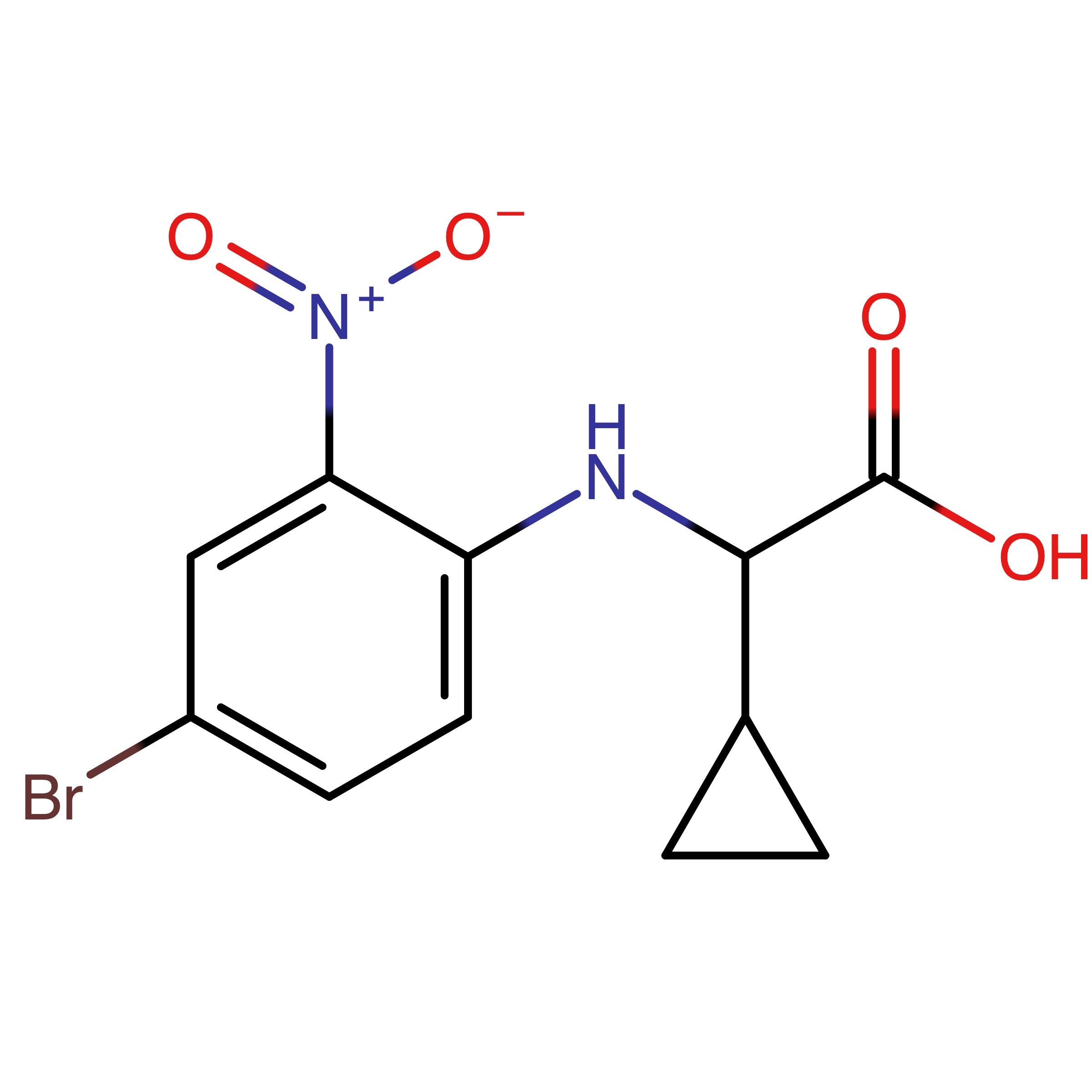 CAS RN 1270675-12-1 | 2-((4-Bromo-2-nitrophenyl)amino)-2-cyclopropylacetic acid