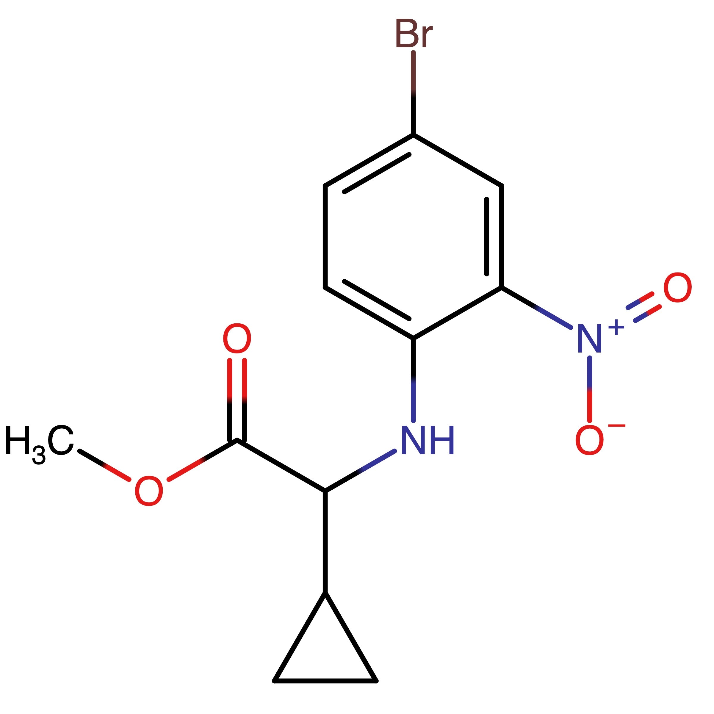 CAS RN 2222510-38-3 | Methyl 2-((4-bromo-2-nitrophenyl)amino)-2-cyclopropylacetate