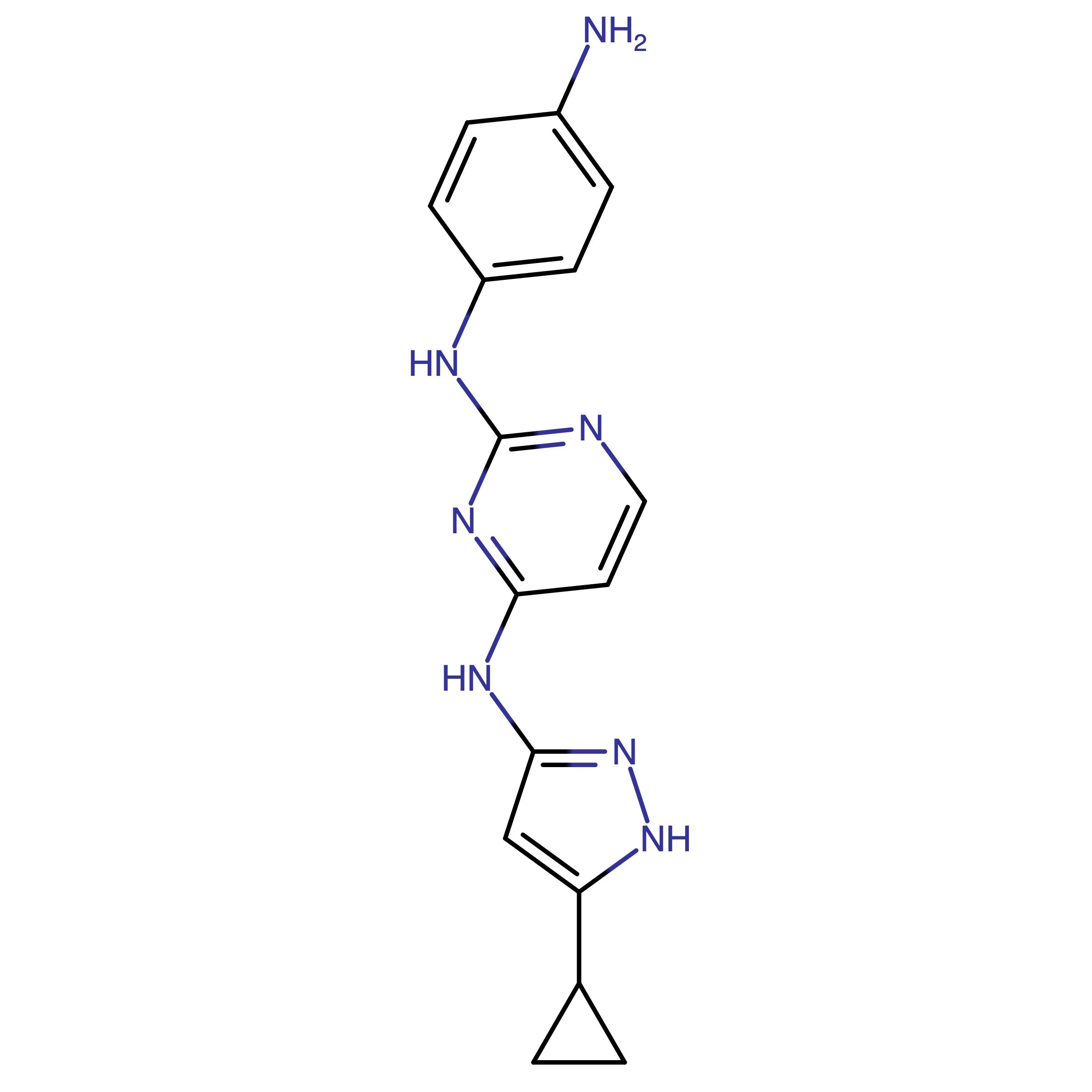 CAS RN 1092559-29-9 | N2-(4-Aminophenyl)-N4-(5-cyclopropyl-1H-pyrazol-3-yl)pyrimidine-2,4-diamine | MFCD18433368
