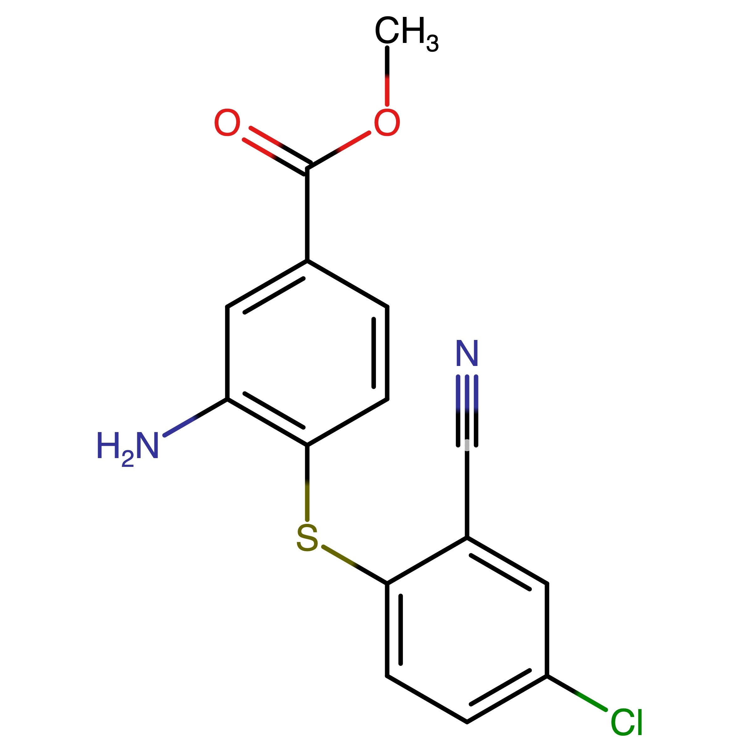 CAS RN 1809143-23-4 | Methyl 3-amino-4-((4-chloro-2-cyanophenyl)thio)benzoate