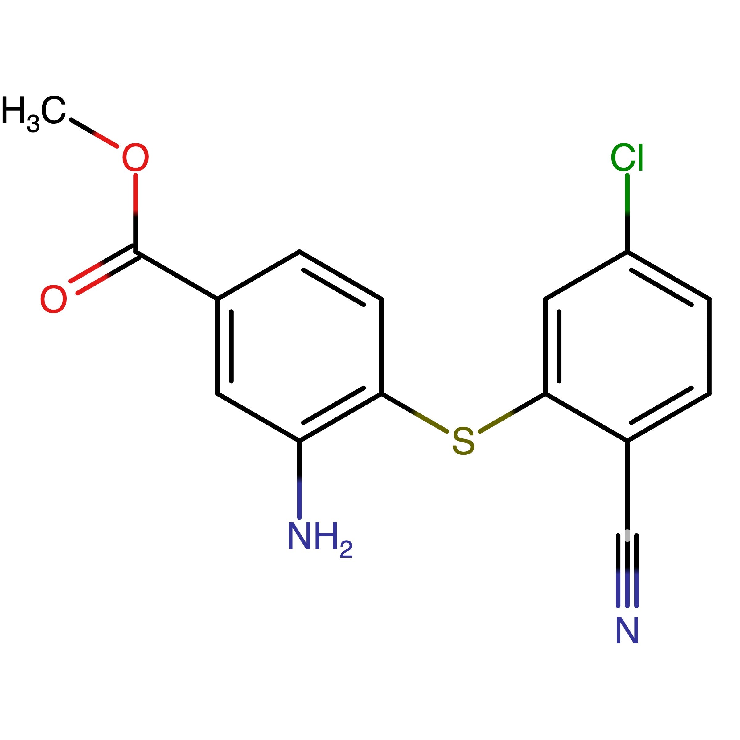 CAS RN 1809143-26-7 | Methyl 3-amino-4-((5-chloro-2-carbonitrilphenyl)thio)benzoate