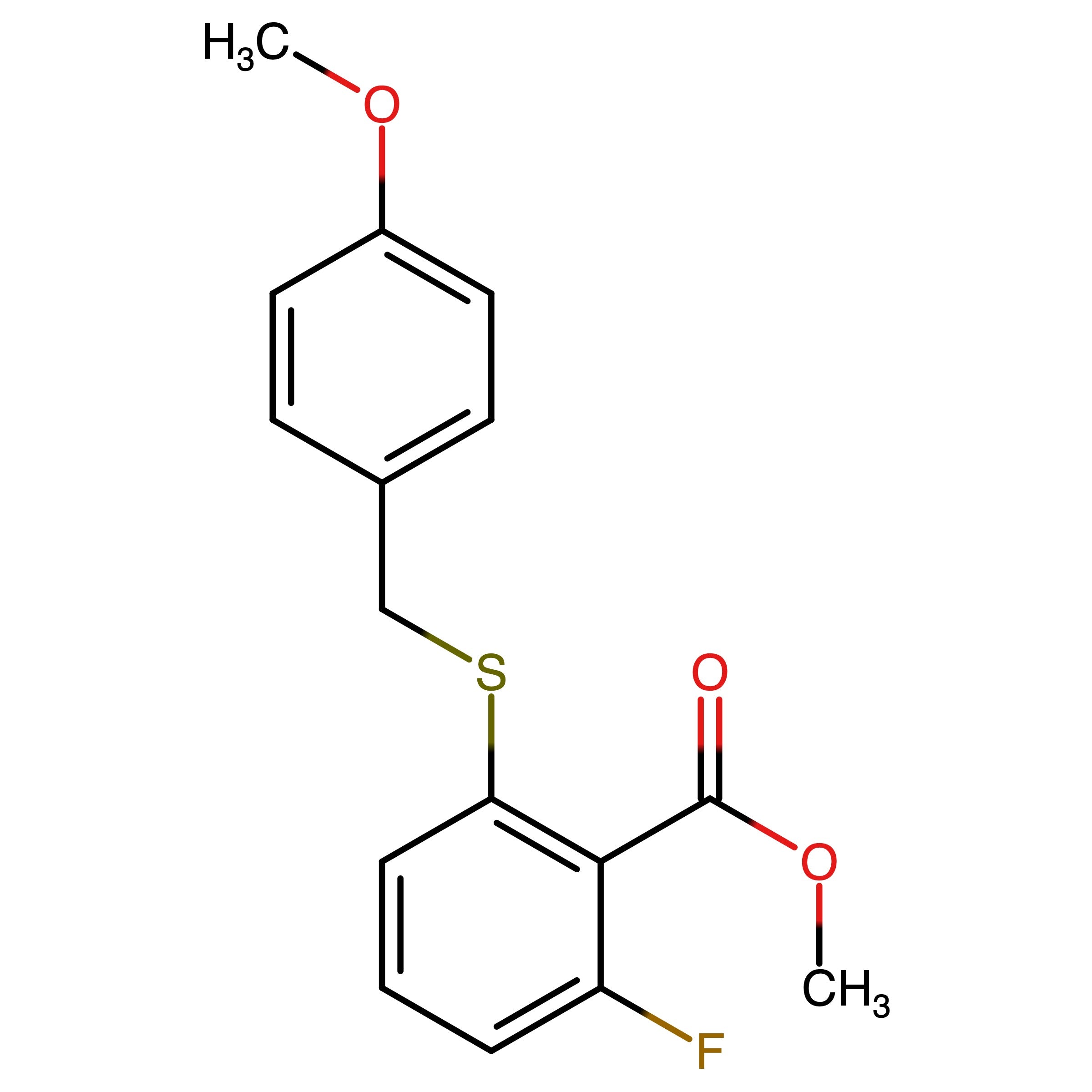CAS RN 1809143-27-8 | Methyl 2-fluoro-6-((4-methoxybenzyl)thio)benzoate