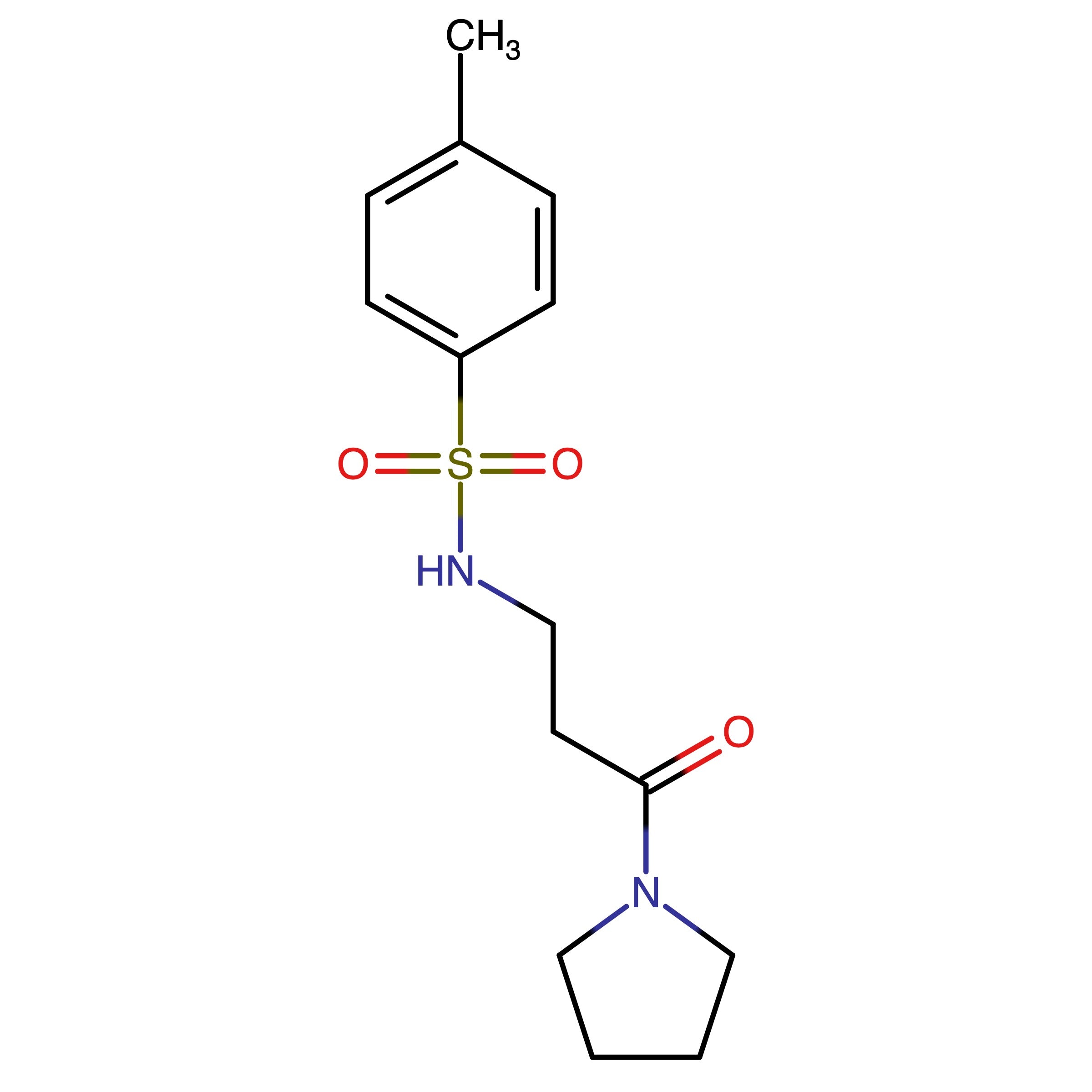 CAS 122081-15-6 | 4-Methyl-N-(3-oxo-3-(pyrrolidin-1-yl)propyl)benzenesulfonamide | MFCD02937382