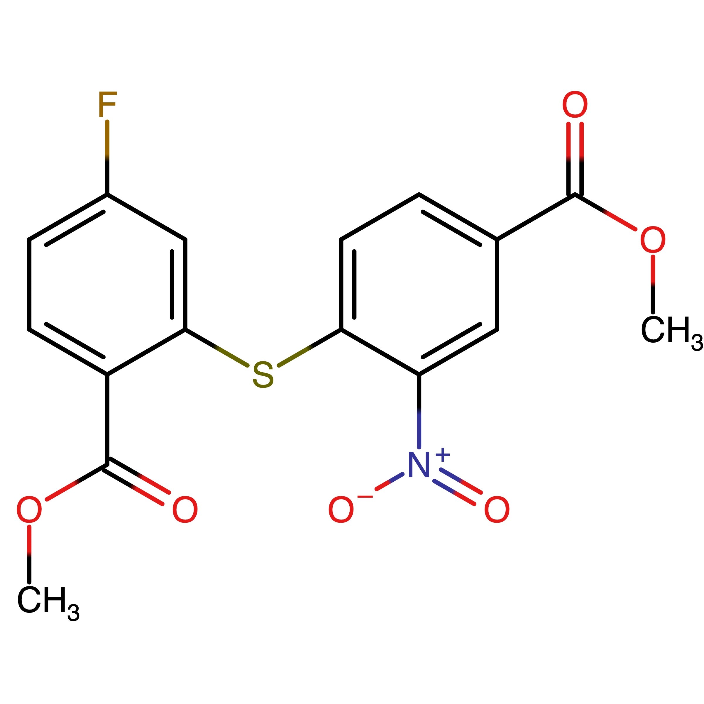 CAS RN 1809143-37-0 | Methyl 4-fluoro-2-((4-(methoxycarbonyl)-2-nitrophenyl)thio)benzoate