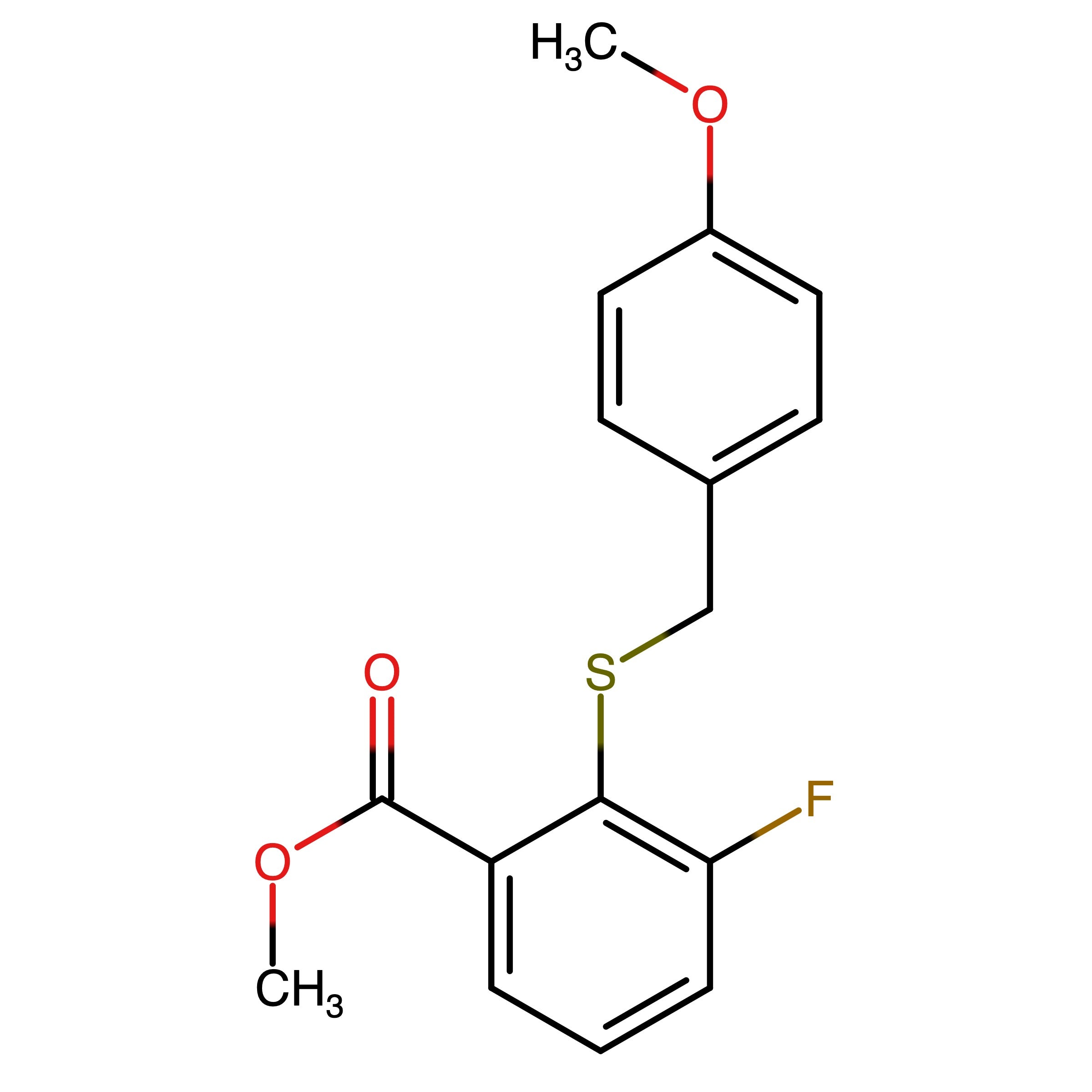 CAS RN 1809143-38-1 | Methyl 3-fluoro-2-((4-methoxybenzyl)thio)benzoate