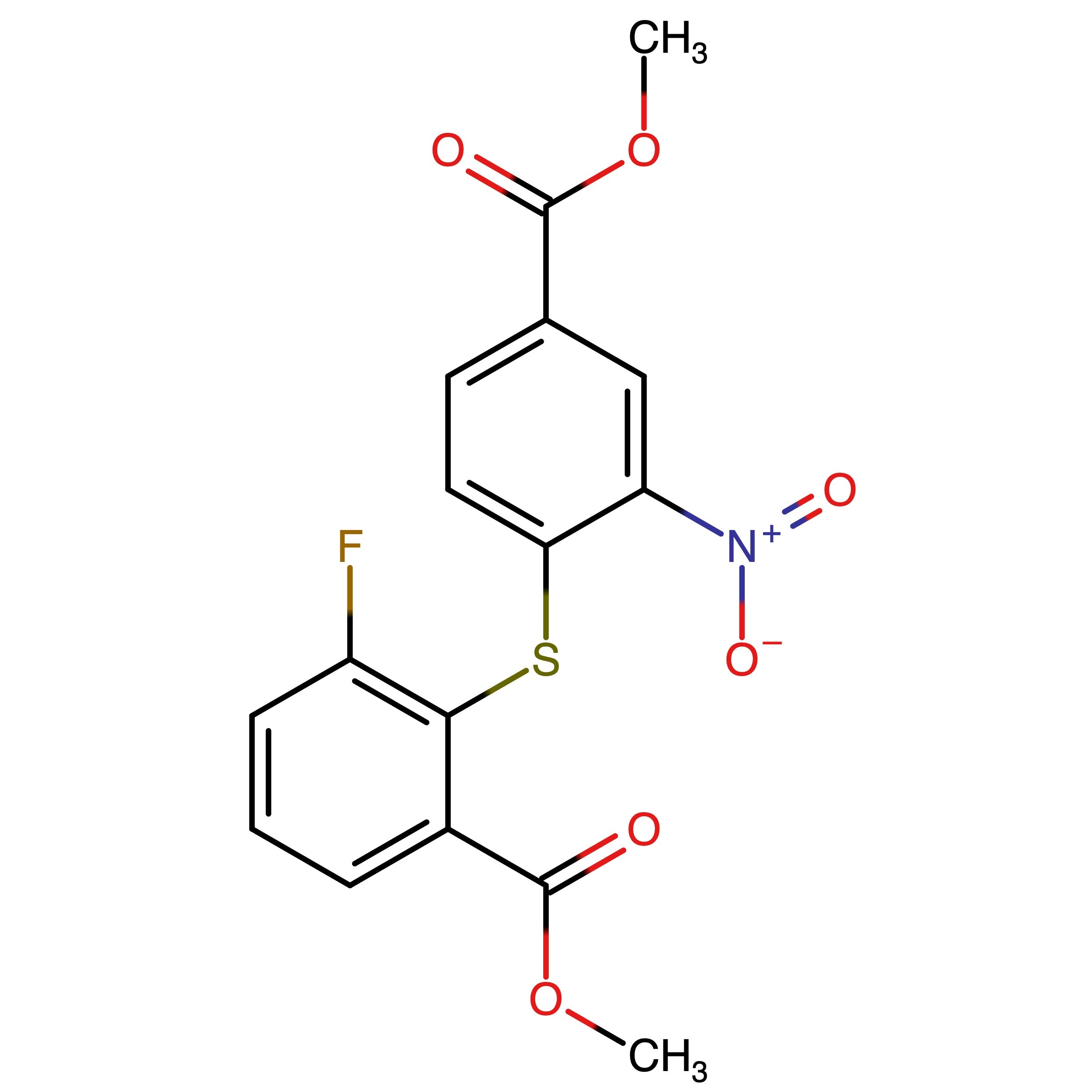 CAS RN 1809143-40-5 | Methyl 3-fluoro-2-((4-(methoxycarbonyl)-2-nitrophenyl)thio)benzoate