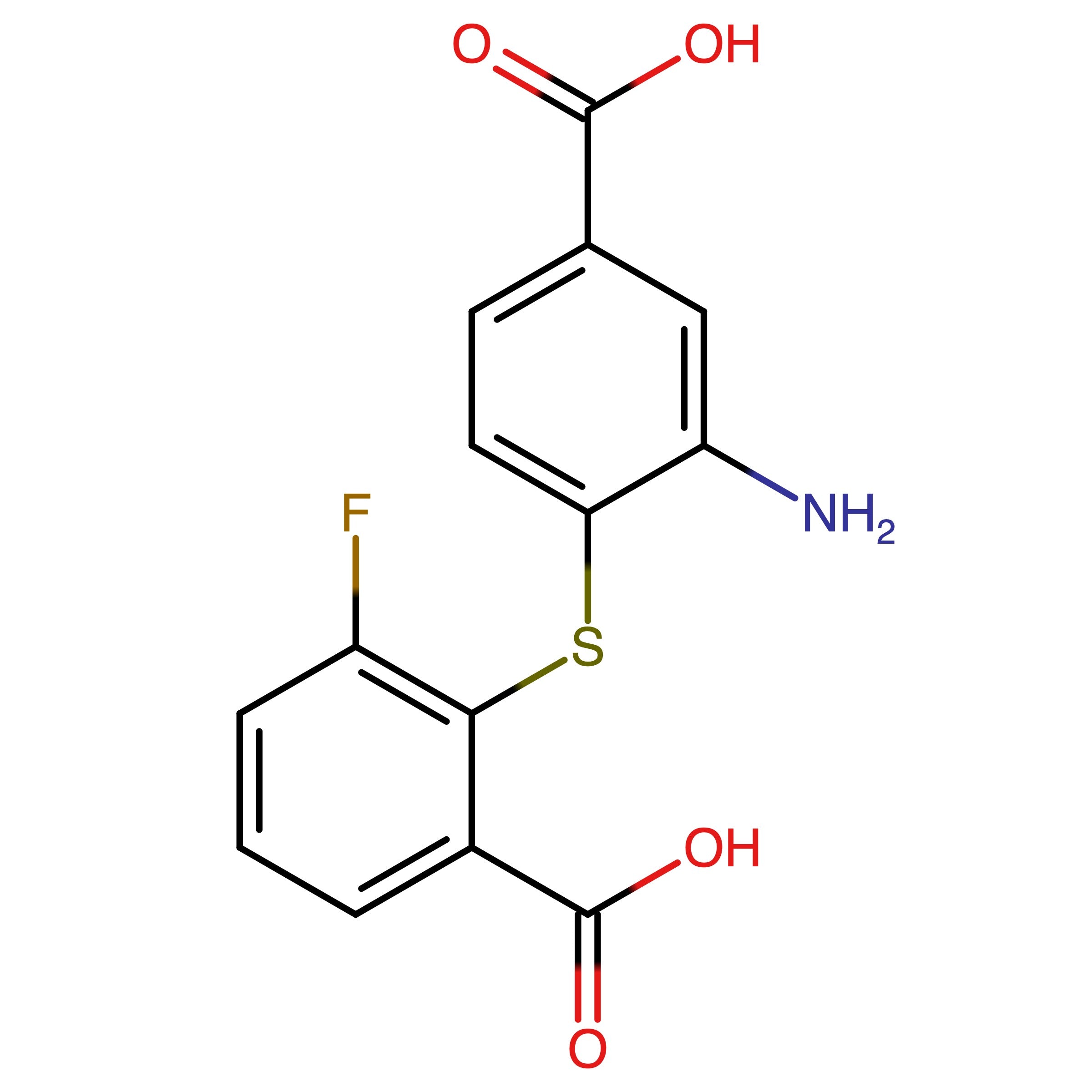 CAS RN 1809143-42-7 | 2-((2-Amino-4-carboxyphenyl)thio)-3-fluorobenzoic acid