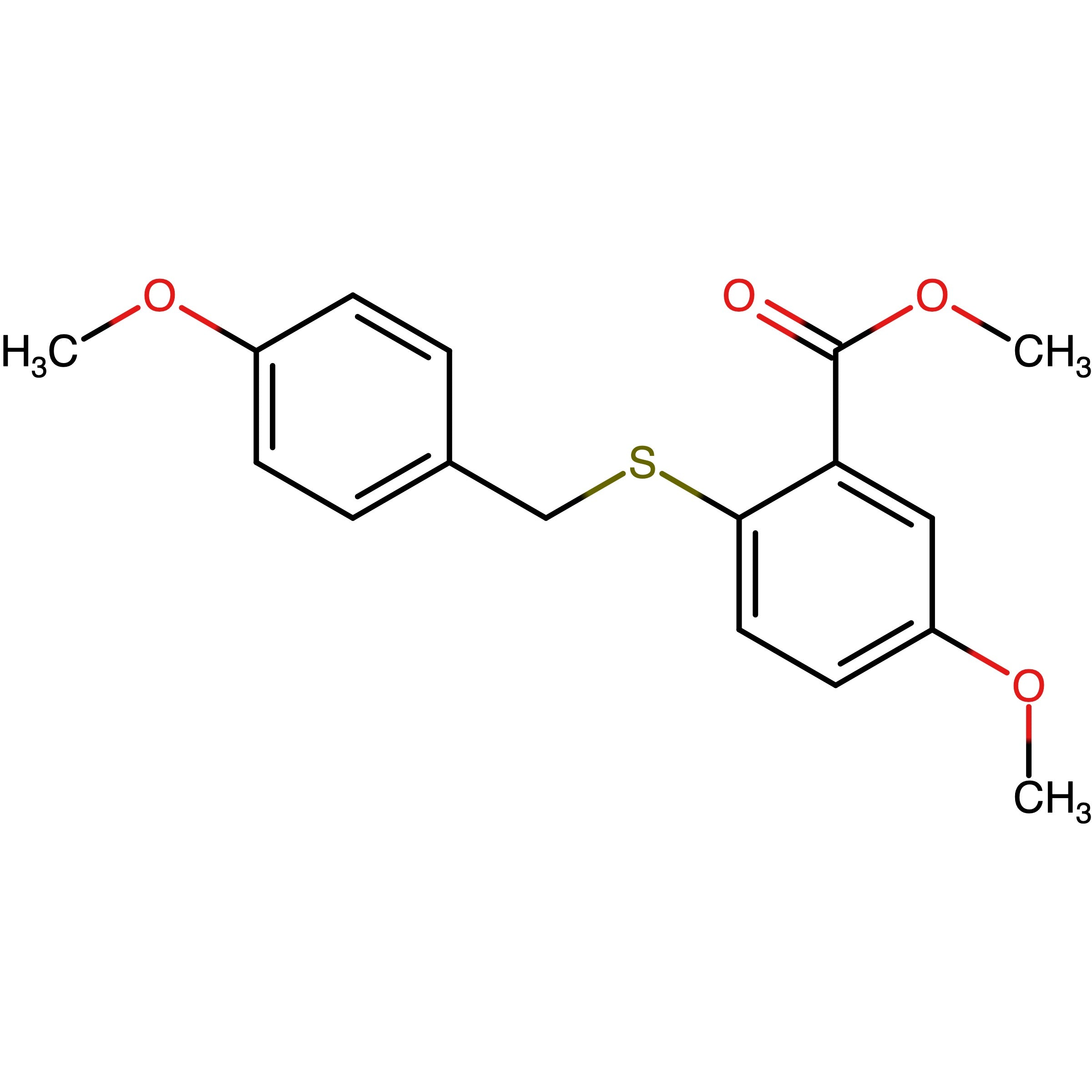 CAS RN 1809143-52-9 | Methyl 5-methoxy-2-((4-methoxybenzyl)thio)benzoate