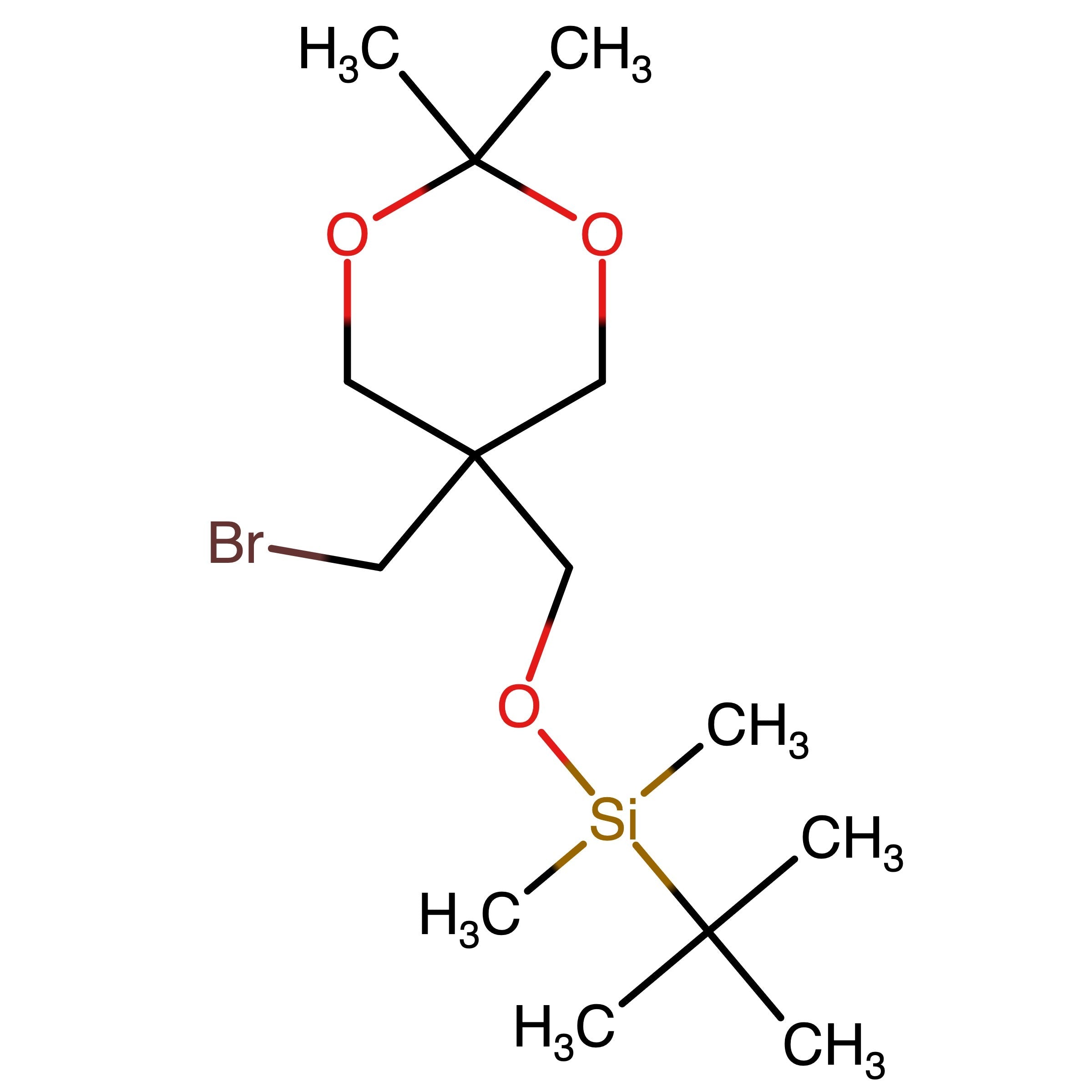 CAS RN 1427184-10-8 | ((5-(Bromomethyl)-2,2-dimethyl-1,3-dioxan-5-yl)methoxy)(tert-butyl)dimethylsilane