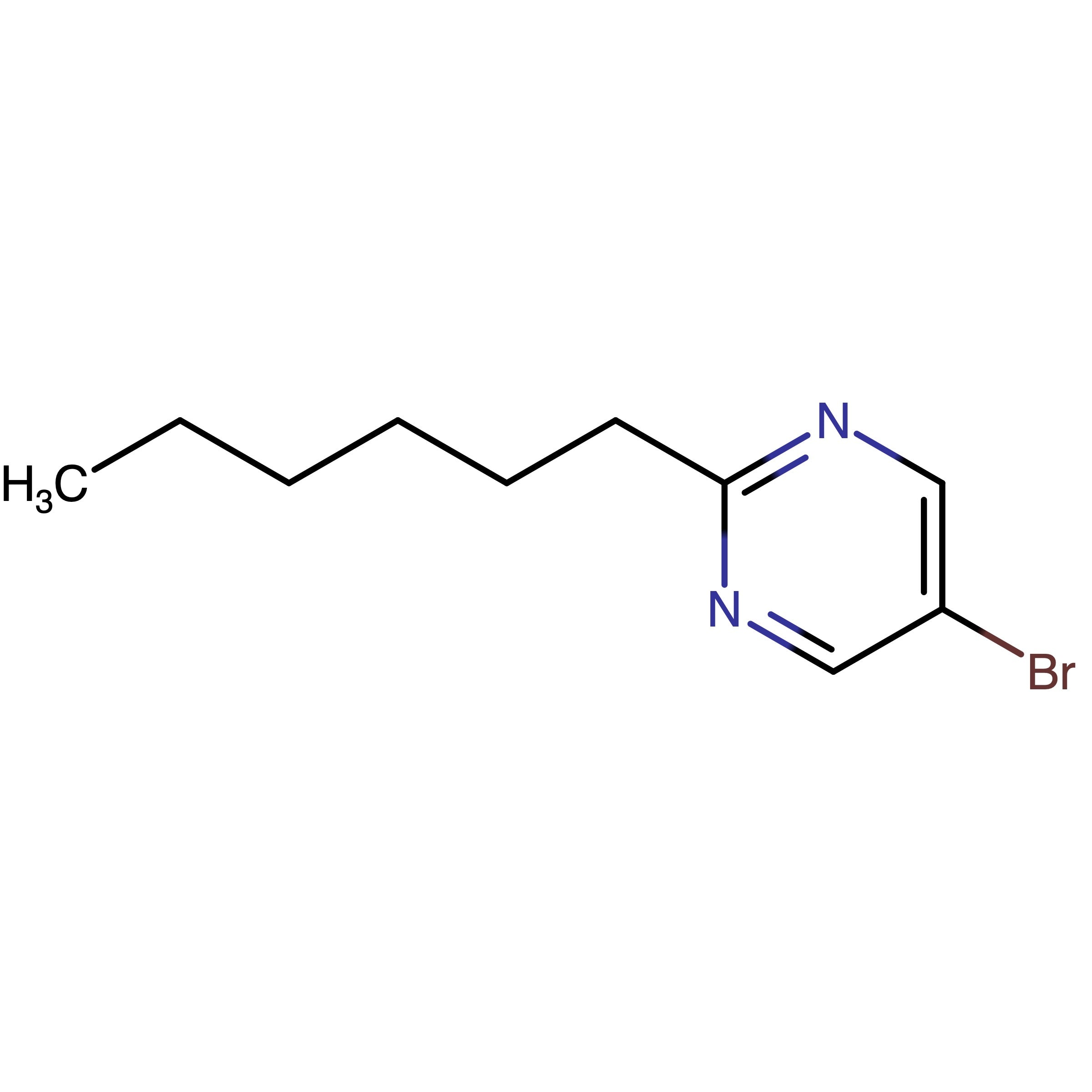 CAS RN 1362243-20-6 | 5-Bromo-2-hexylpyrimidine