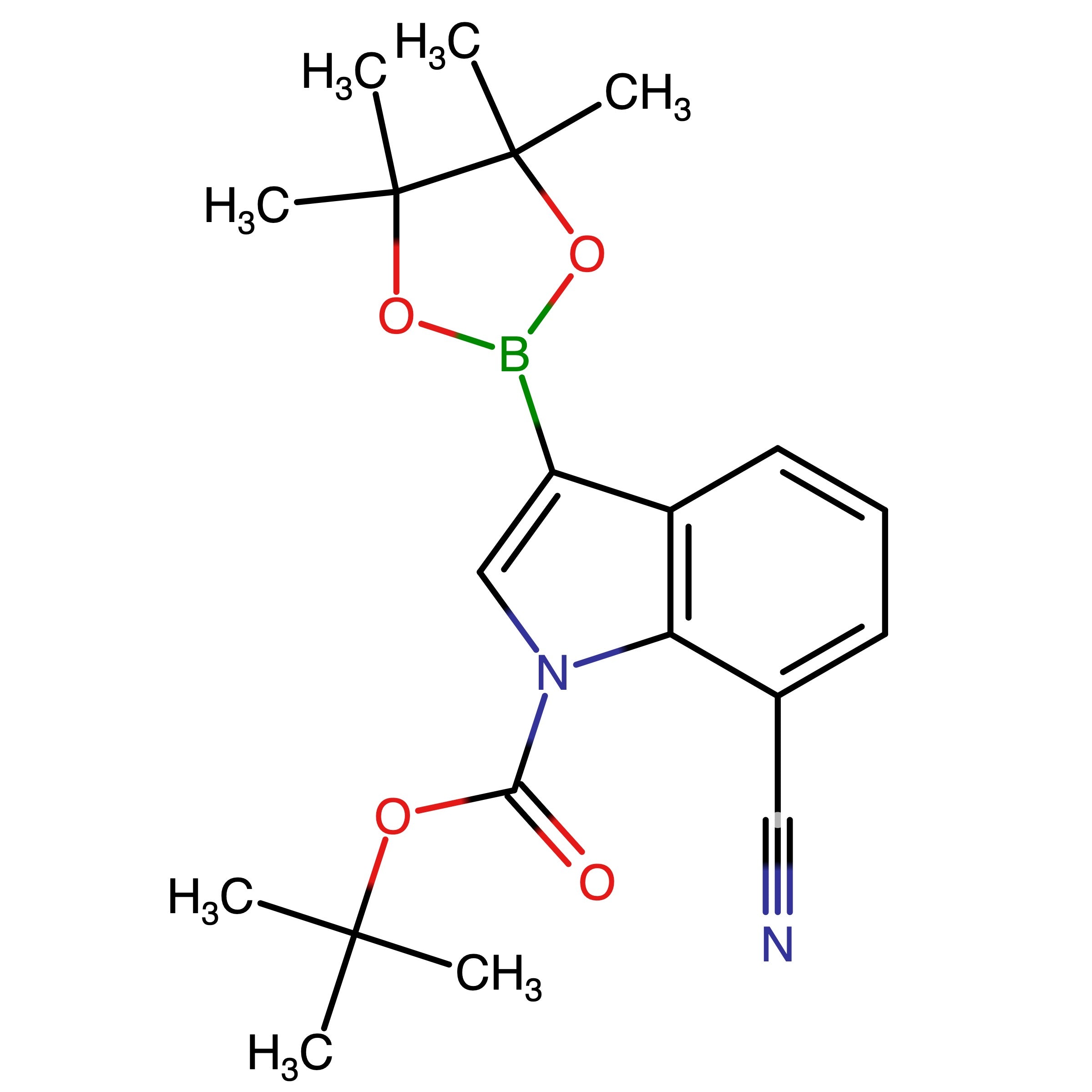 CAS RN 2103352-20-9 | tert-Butyl 7-carbonitril-3-(4,4,5,5-tetramethyl-1,3,2-dioxaborolan-2-yl)-1H-indole-1-carboxylate