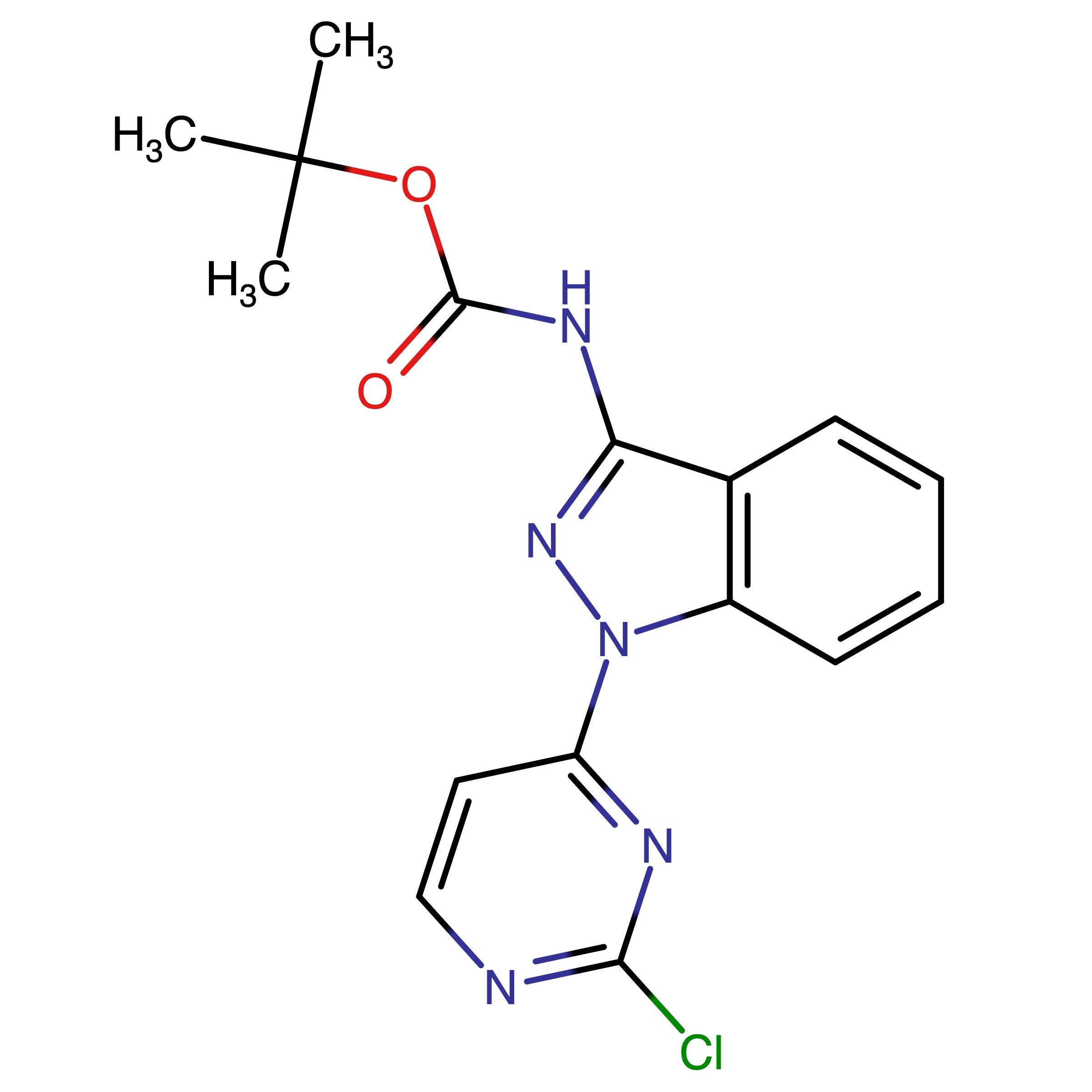 CAS RN 2103352-31-2 | tert-Butyl (1-(2-chloropyrimidin-4-yl)-1H-indazol-3-yl)carbamate