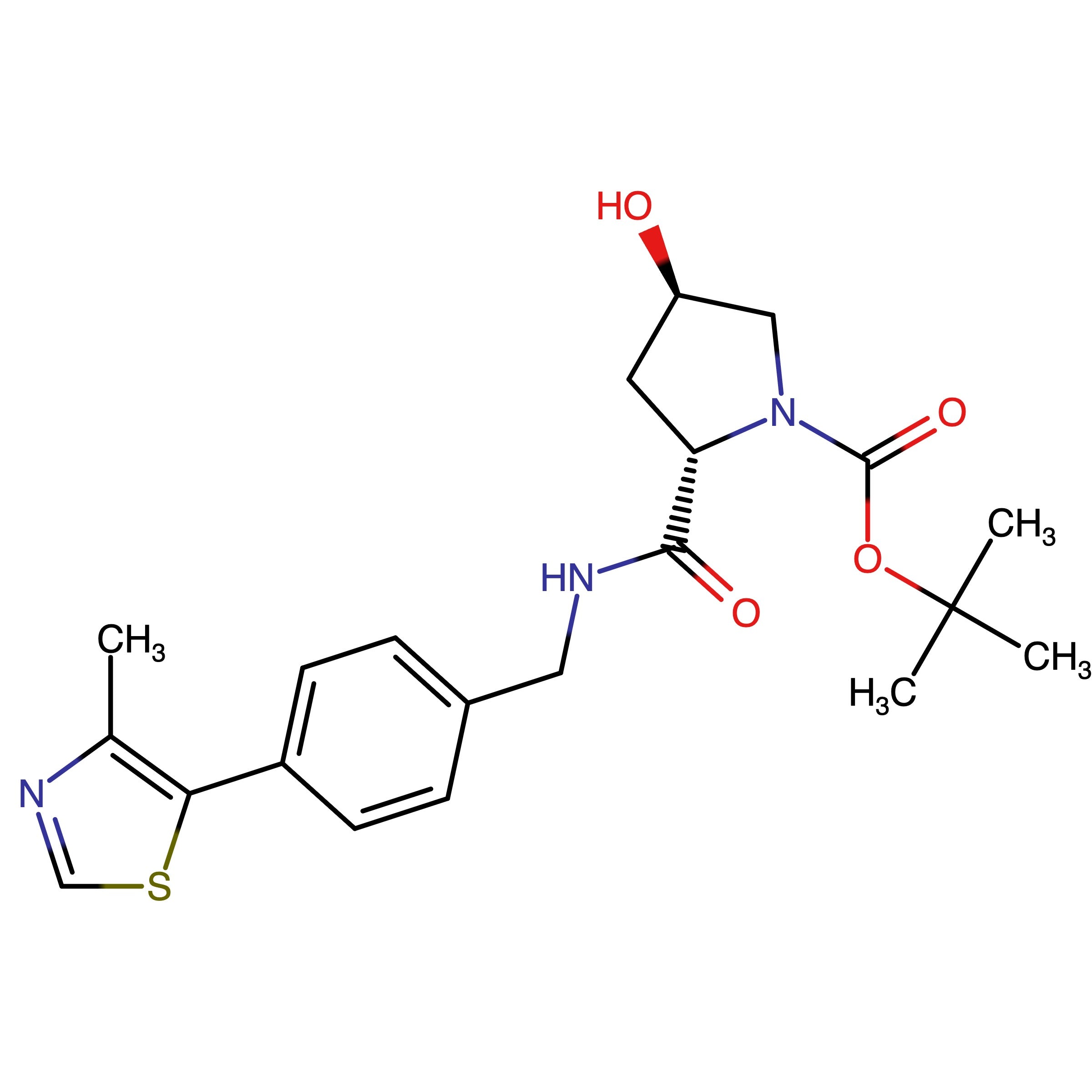 CAS RN 1448191-54-5 | tert-Butyl (2S,4R)-4-hydroxy-2-((4-(4-methylthiazol-5-yl)benzyl)carbamoyl)pyrrolidine-1-carboxylate