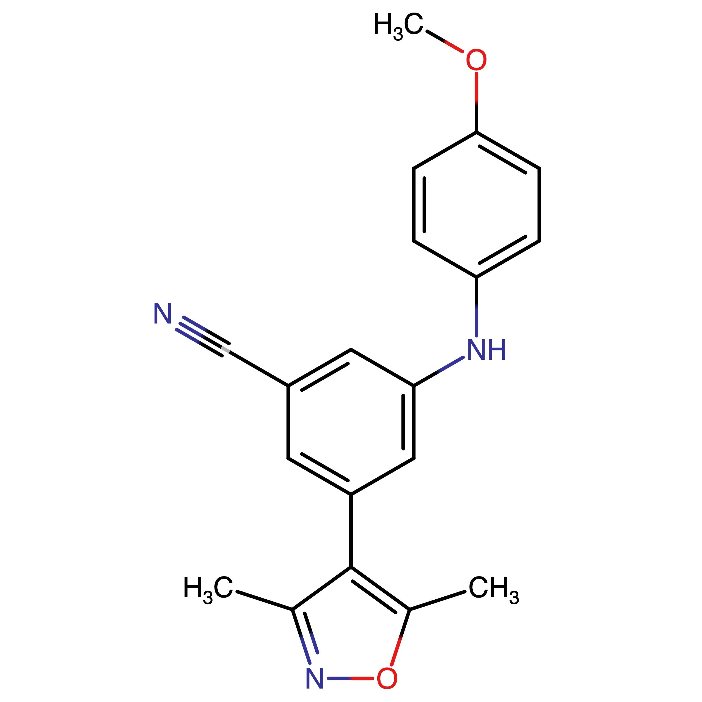 CAS RN 2086298-58-8 | 3-(3,5-Dimethylisoxazol-4-yl)-5-((4-methoxyphenyl)amino)benzonitrile