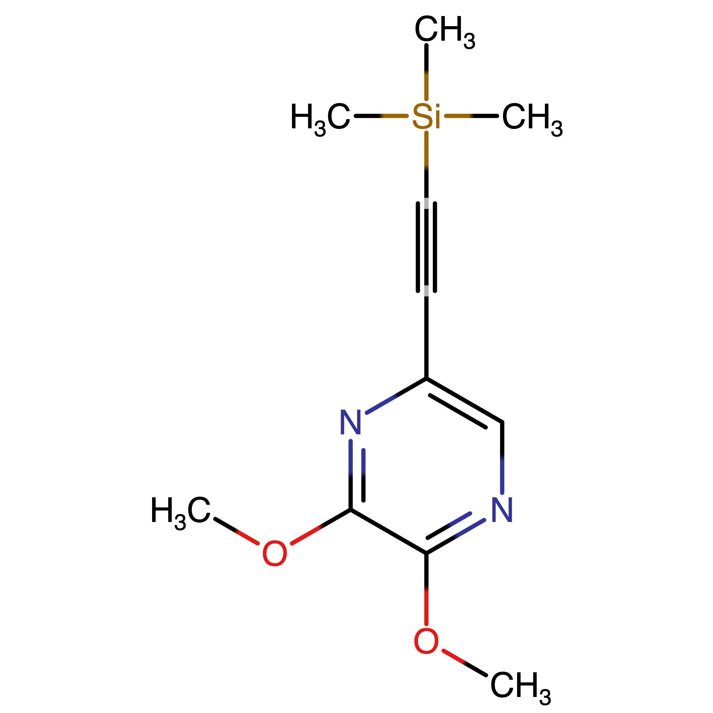 CAS RN 2588308-44-3 | 2,3-Dimethoxy-5-((trimethylsilyl)ethynyl)pyrazine