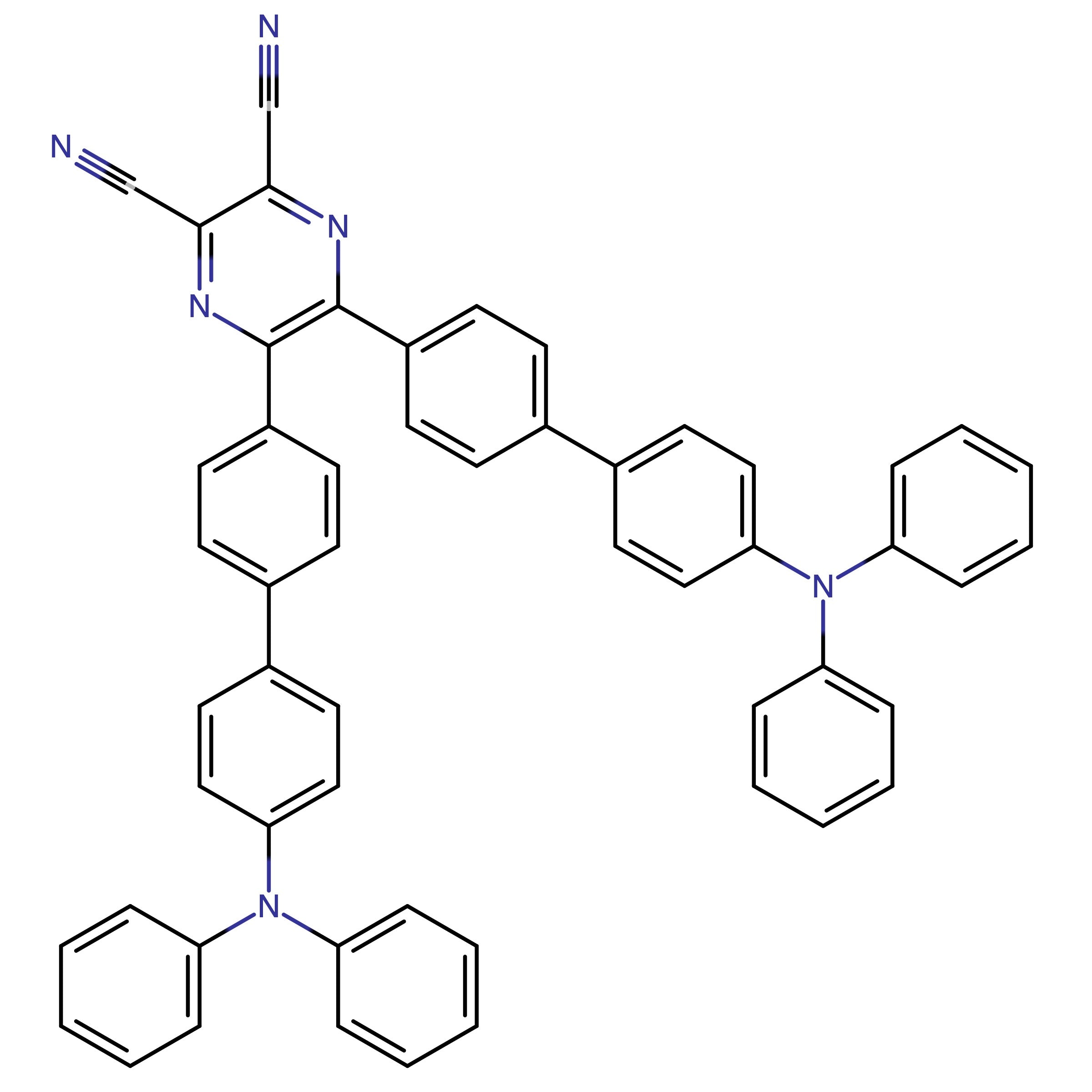 CAS RN 878393-95-4 | 5,6-Bis(4'-(diphenylamino)-[1,1'-biphenyl]-4-yl)pyrazine-2,3-dicarbonitrile
