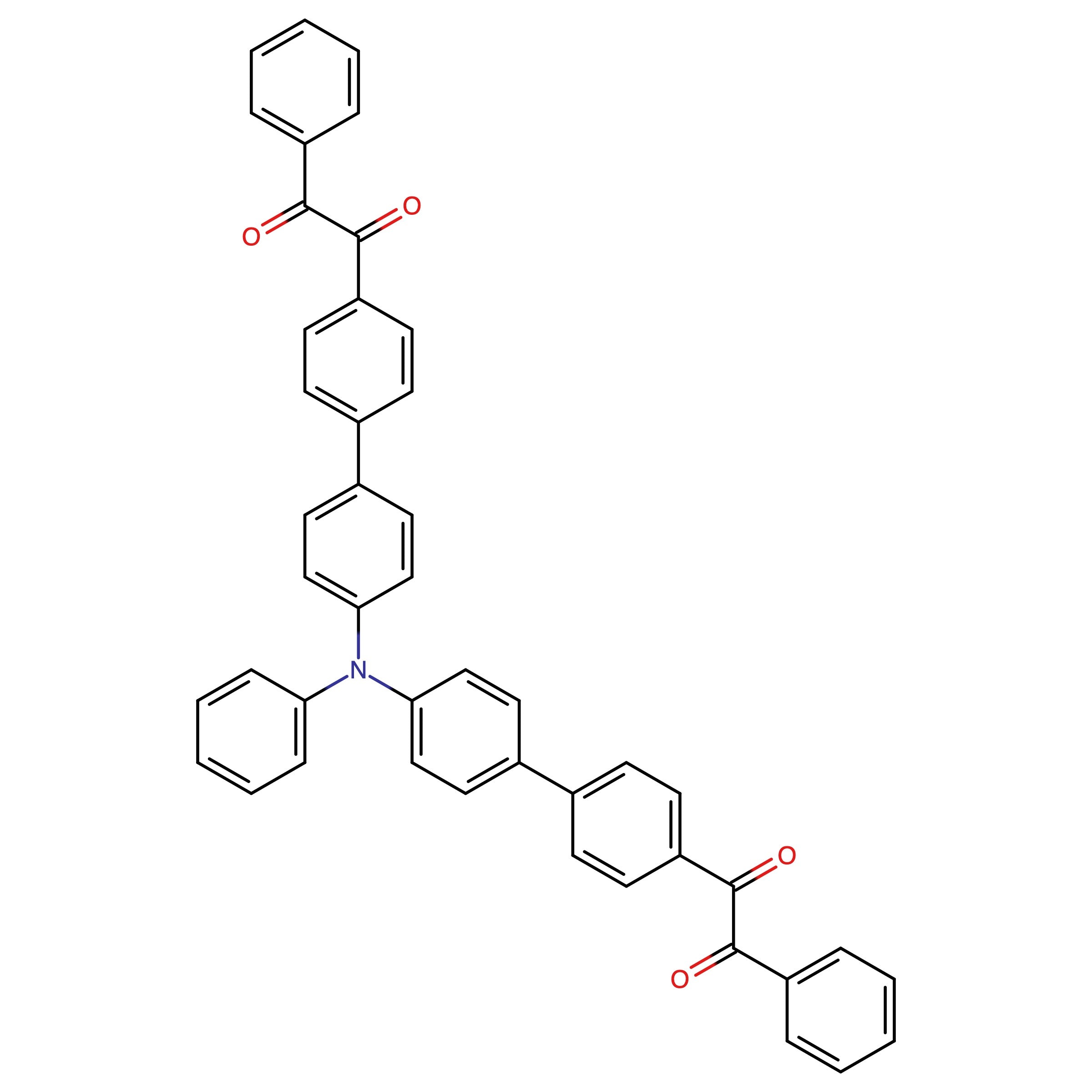 CAS RN 2271370-20-6 | 2,2'-((Phenylazanediyl)bis([1,1'-biphenyl]-4',4-diyl))bis(1-phenylethane-1,2-dione)