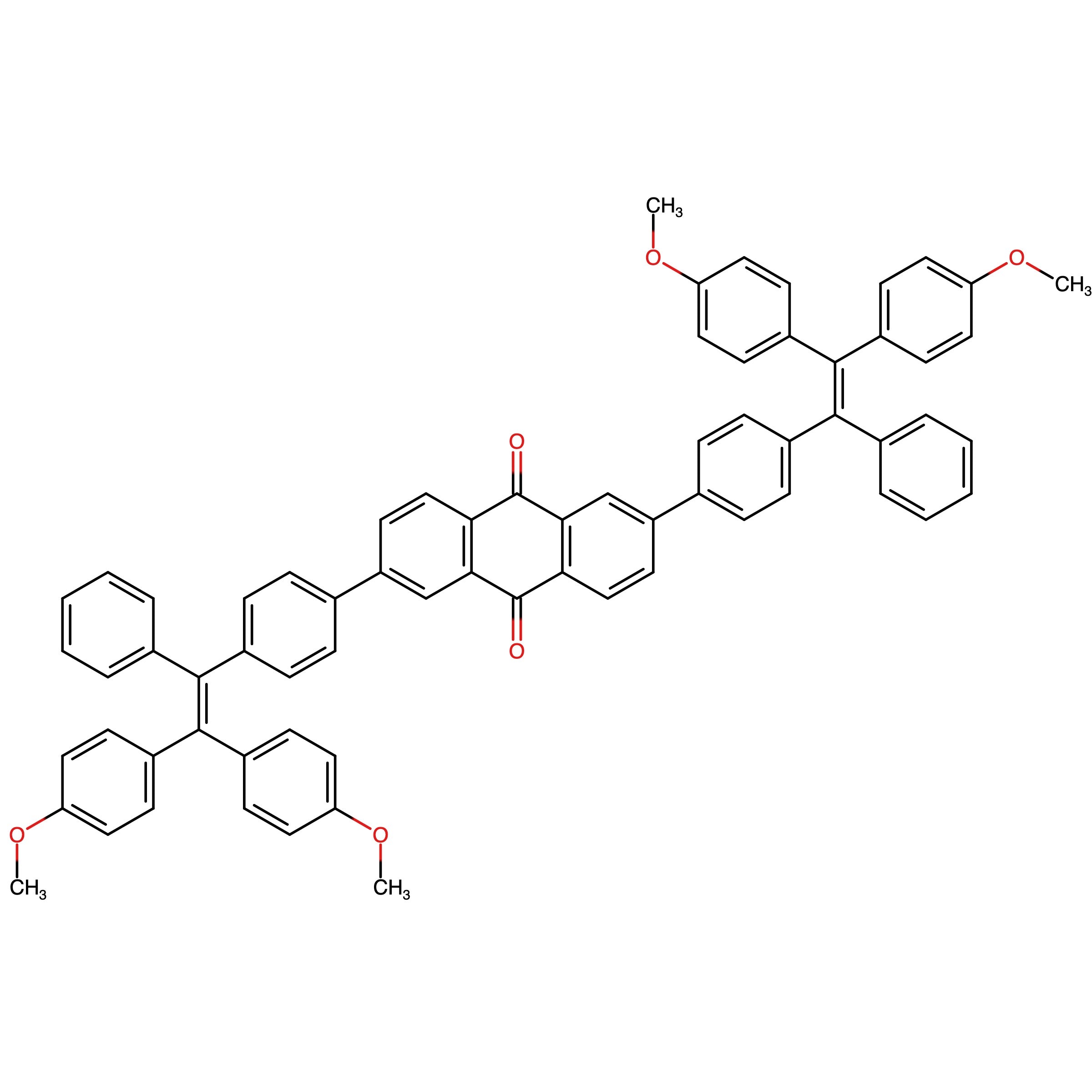 CAS RN 1978323-59-9 | 2,6-Bis(4-(2,2-bis(4-methoxyphenyl)-1-phenylvinyl)phenyl)anthracene-9,10-dione